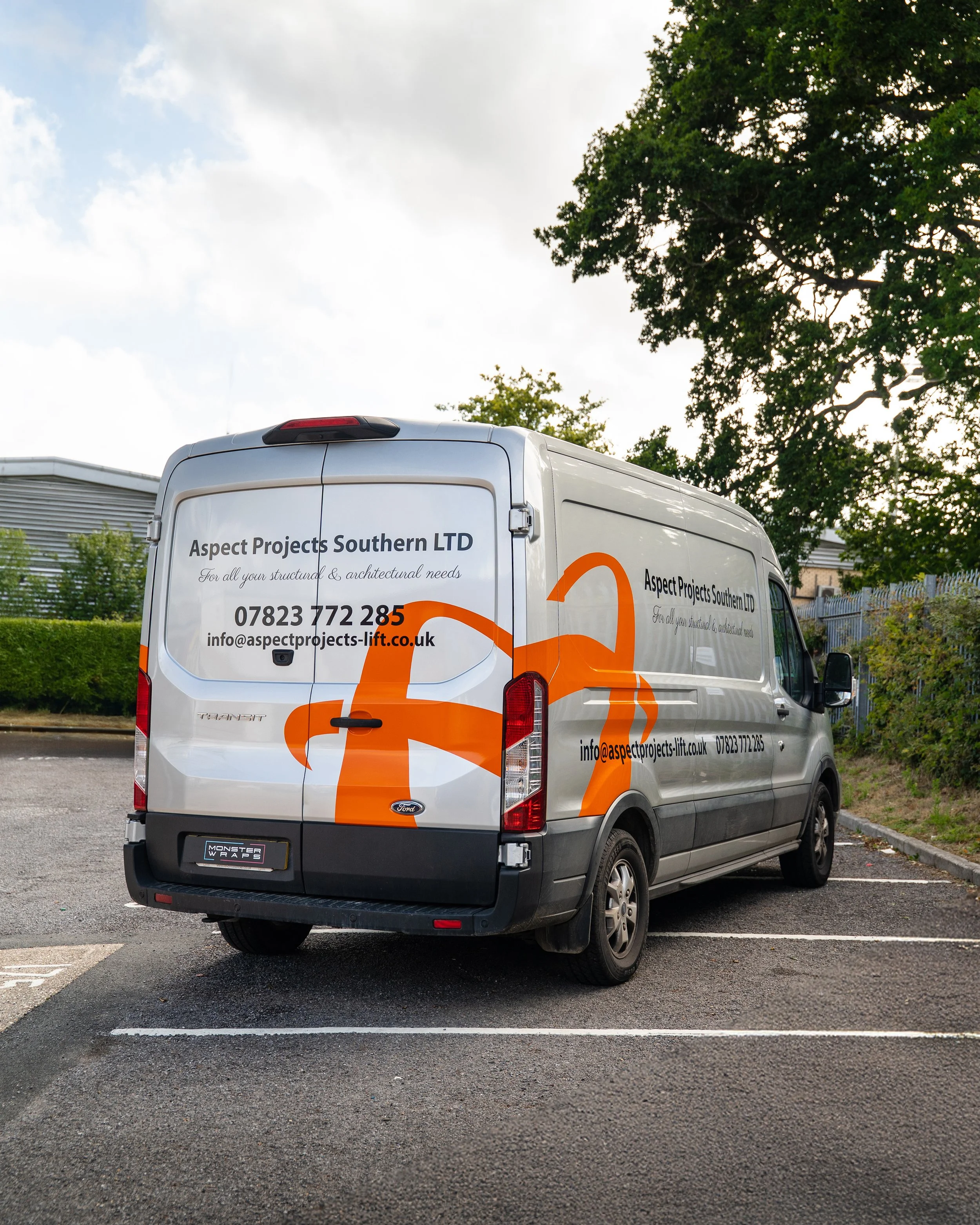Aspect Projects Southern Ford Transit L3 H2 signwriting commerical branded wrap