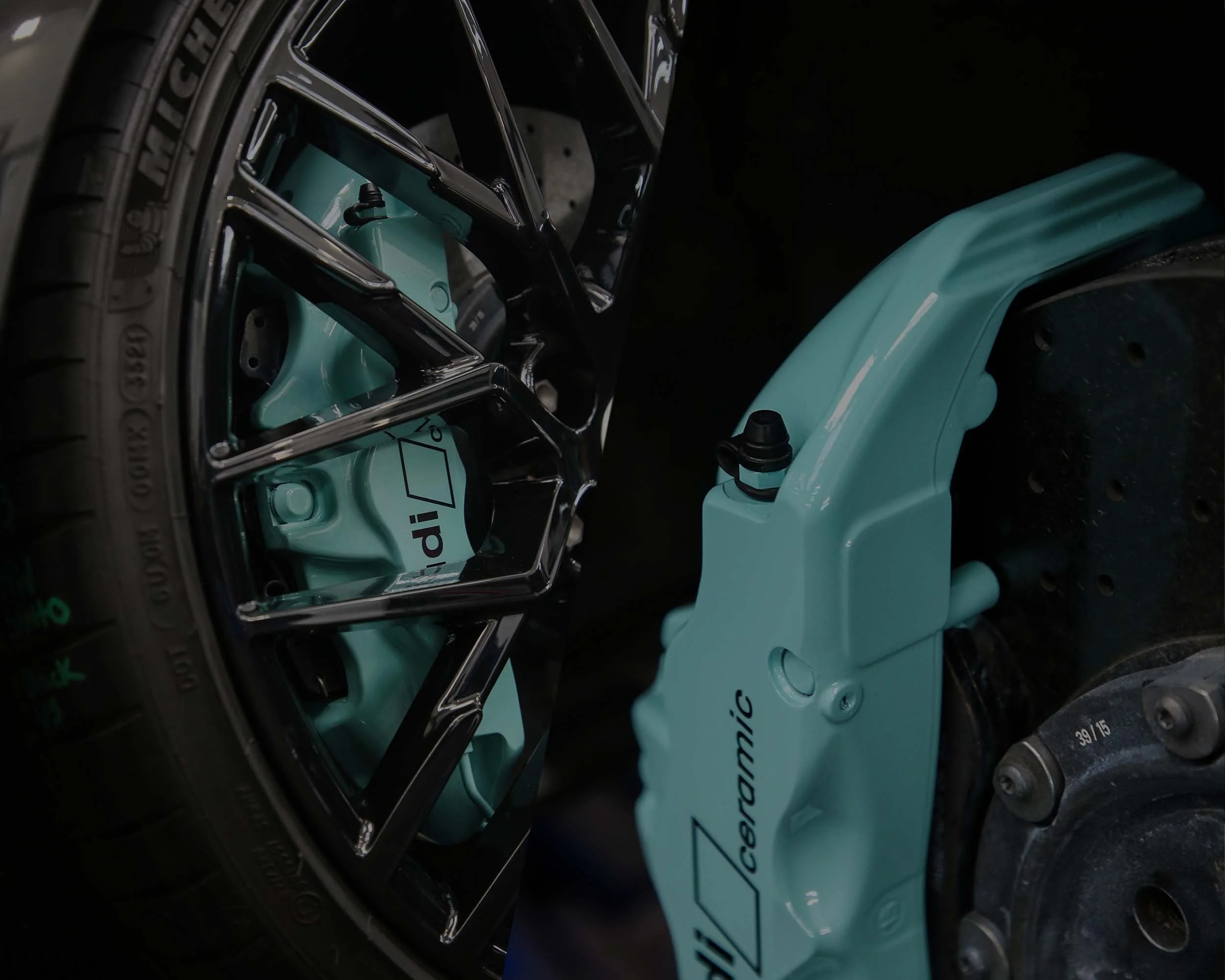 Car Caliper the-blue-color-palette-for-dark-blue-is-shown-in-three-different-colors