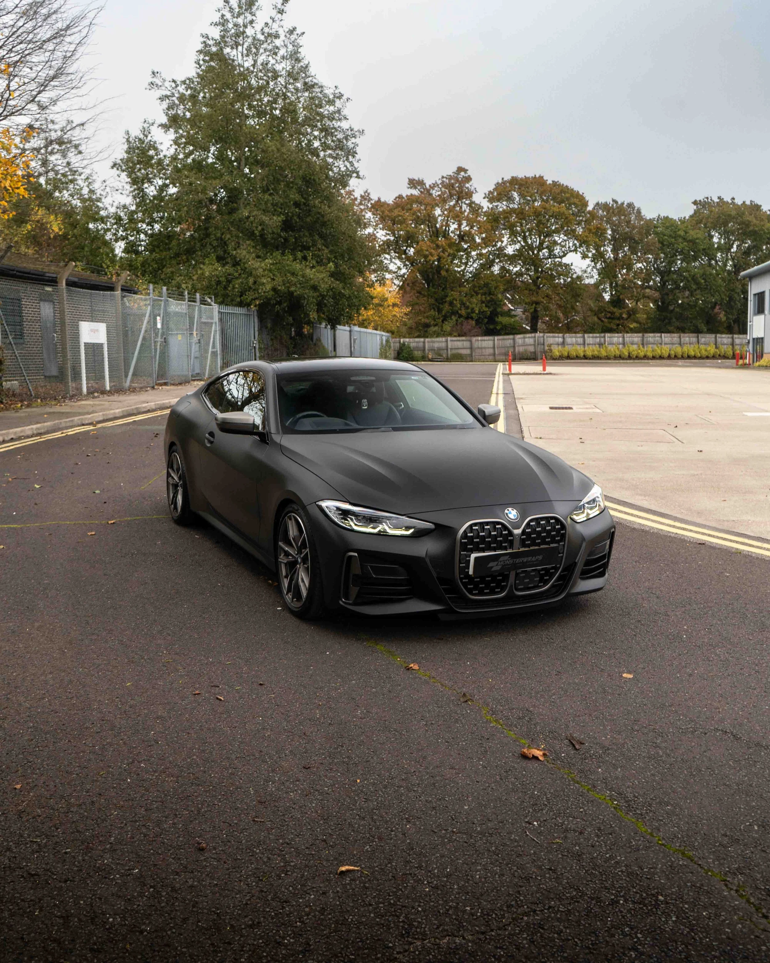 BMW M440i G22 2024 full colour change vinyl wrap in 3M Matte Black Metallic