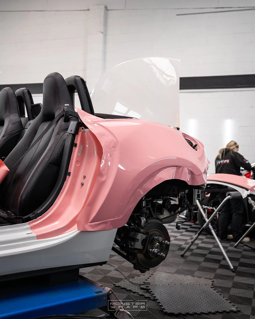 Mazda MX-5 MK4 full colour change vinyl wrap Teckwrap Gloss Chelsea Rose