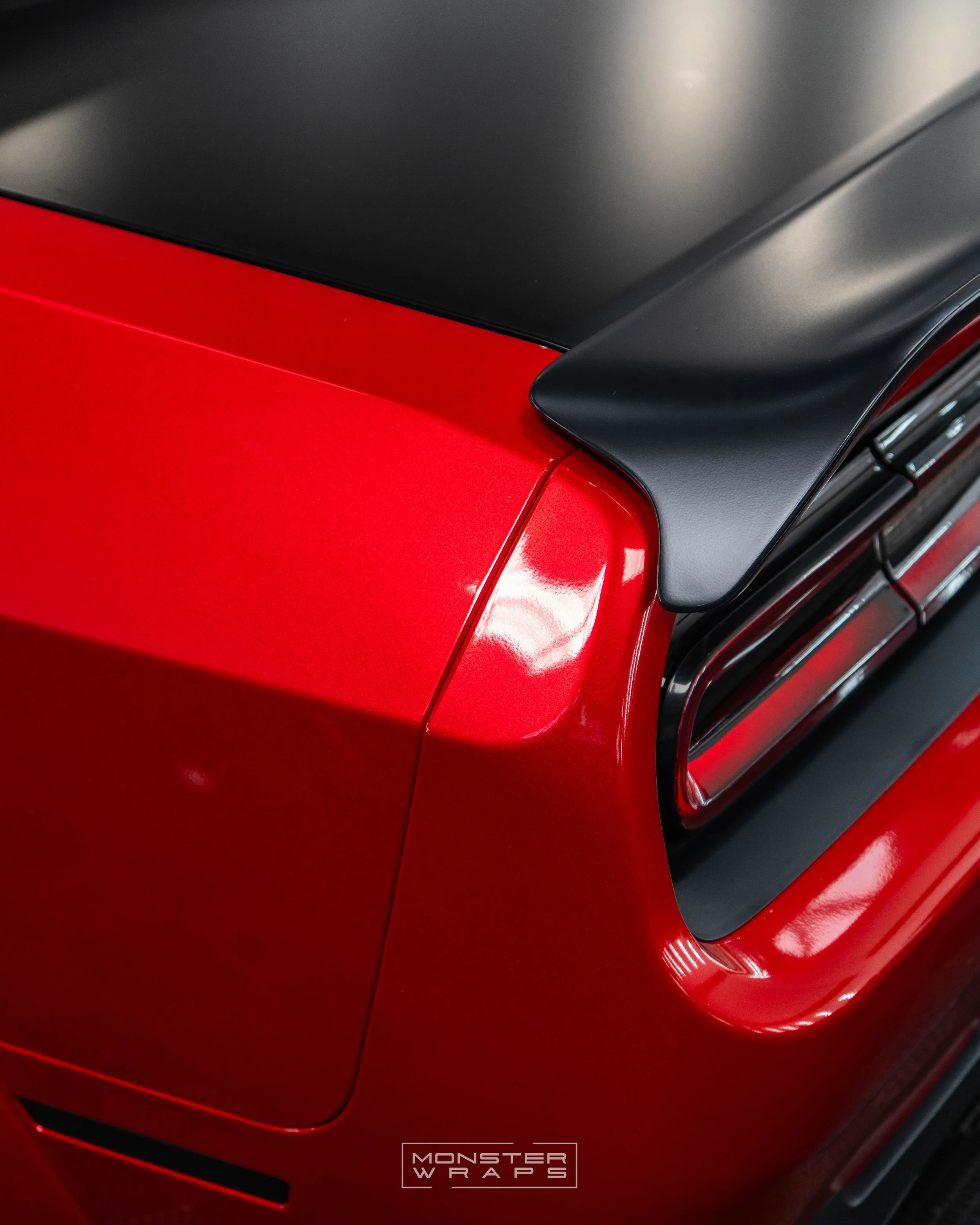 Dodge Challenger SRT Hellcat full colour change vinyl wrap in Oracal 970 Gloss Luscious Lips