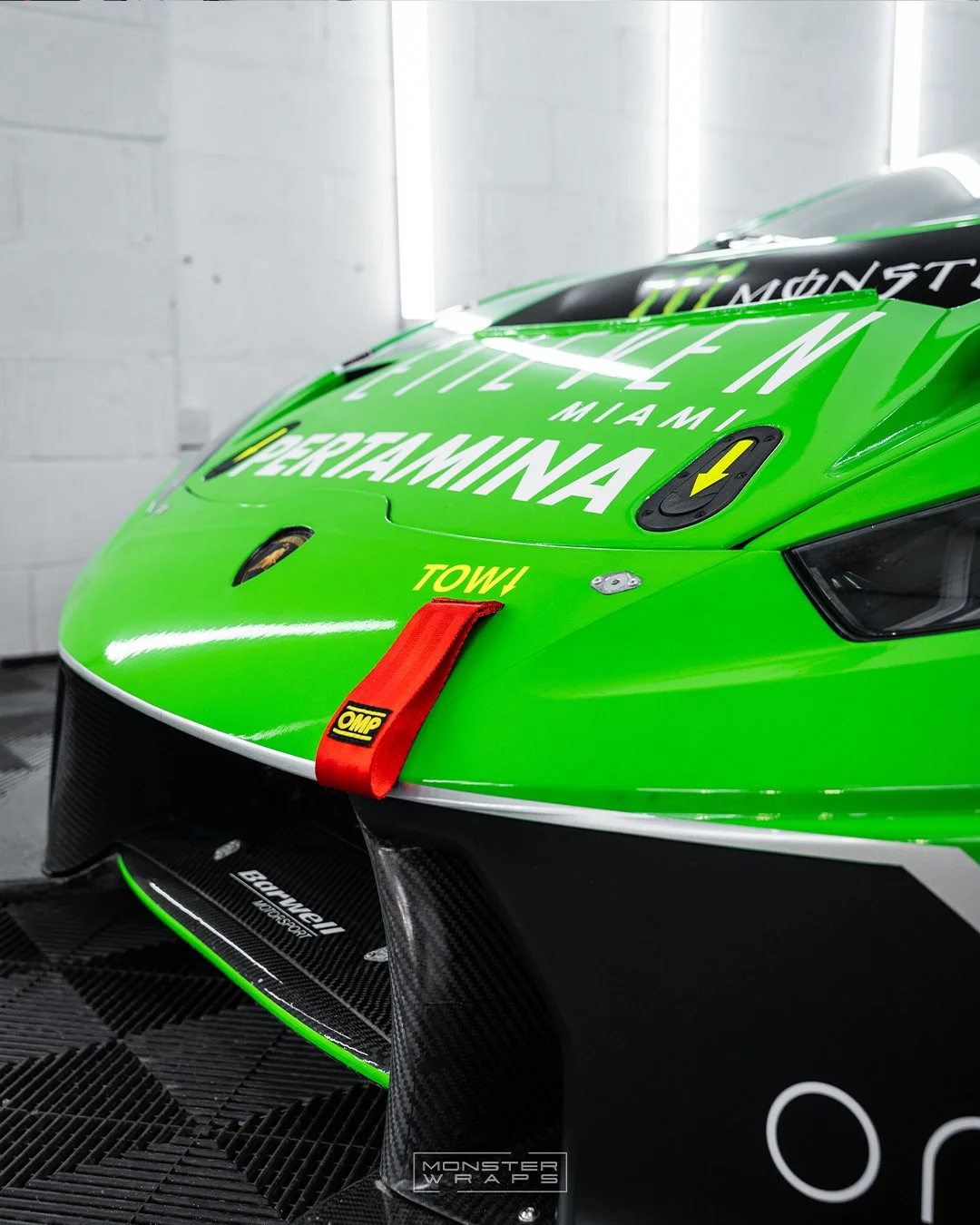 Lamborghini Huracan GT3 Pertamina racing livery wrap design