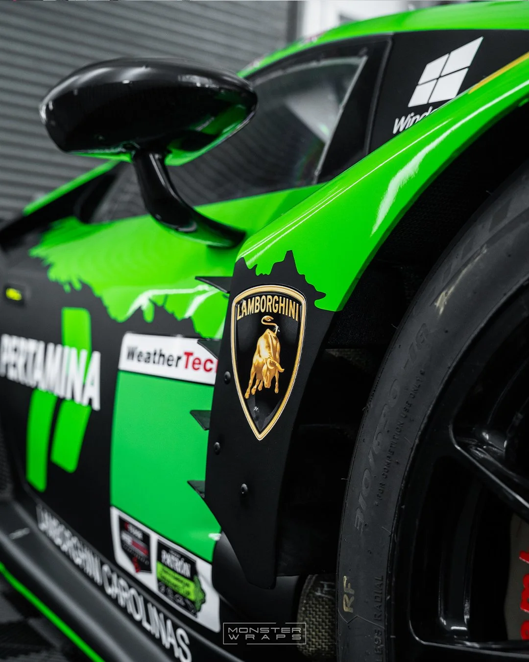 Lamborghini Huracan GT3 Pertamina racing livery wrap design