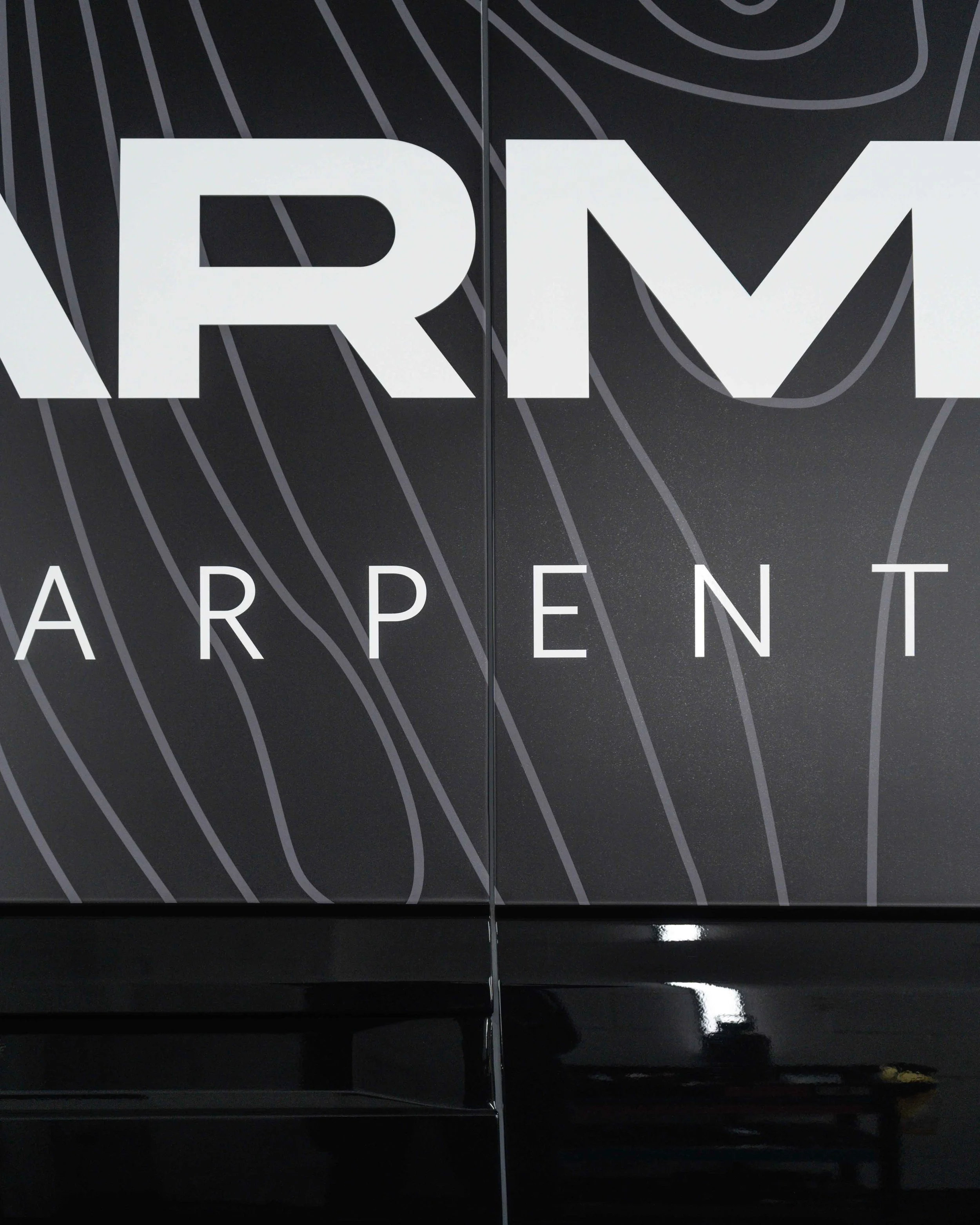 Matte printed infill wrap with branded graphics, all completed for @harman.carpentry 🪚🙌