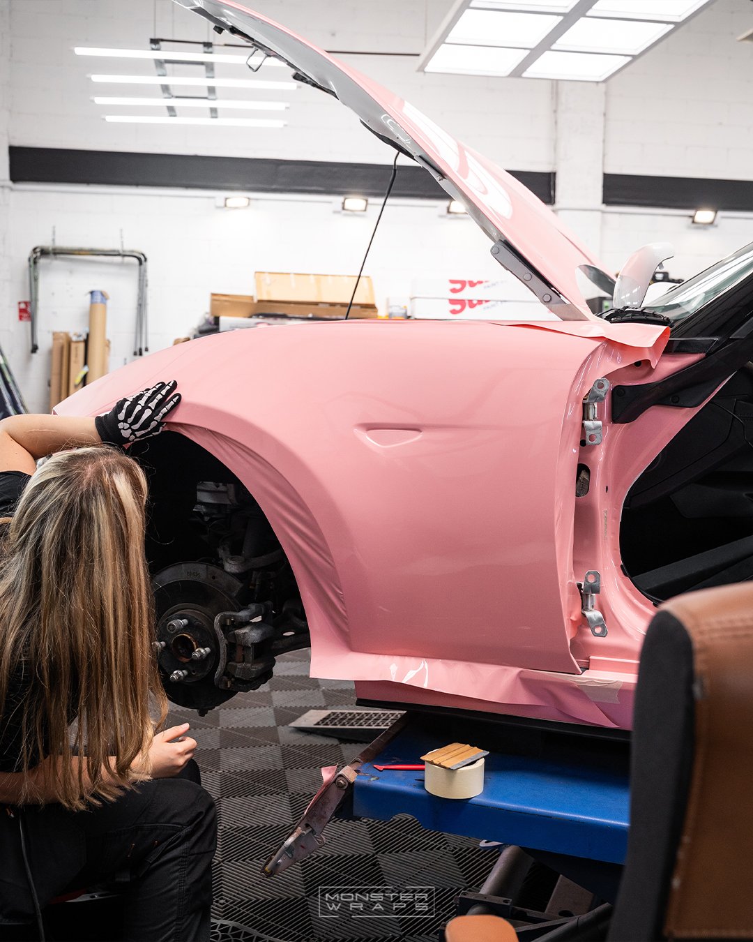 Mazda MX-5 MK4 full colour change vinyl wrap Teckwrap Gloss Chelsea Rose