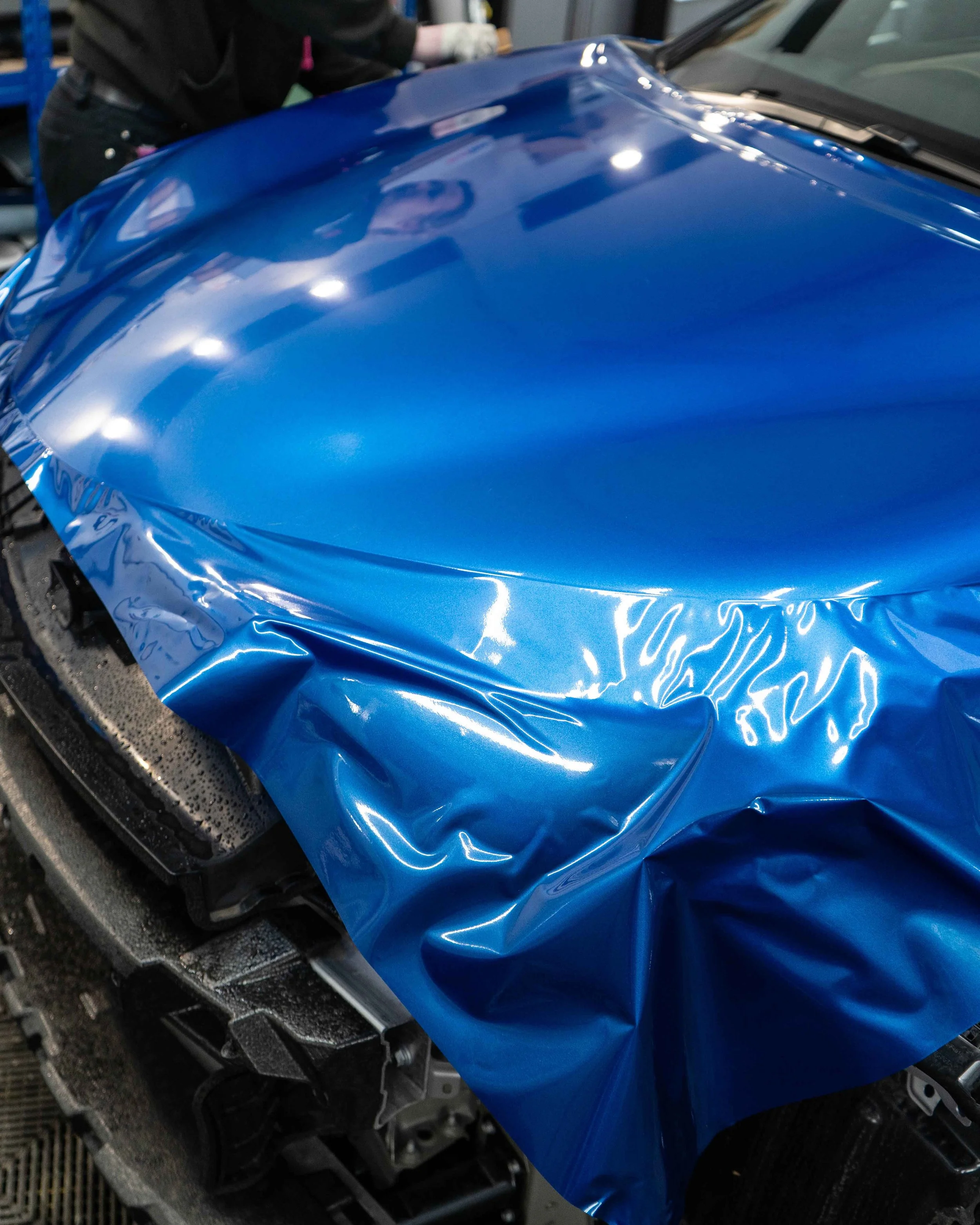 Toyota C-HR full colour change vinyl wrap using Oracal Gloss Night Blue Metallic