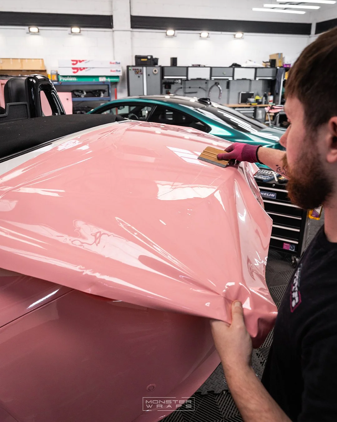Mazda MX-5 MK4 full colour change vinyl wrap Teckwrap Gloss Chelsea Rose