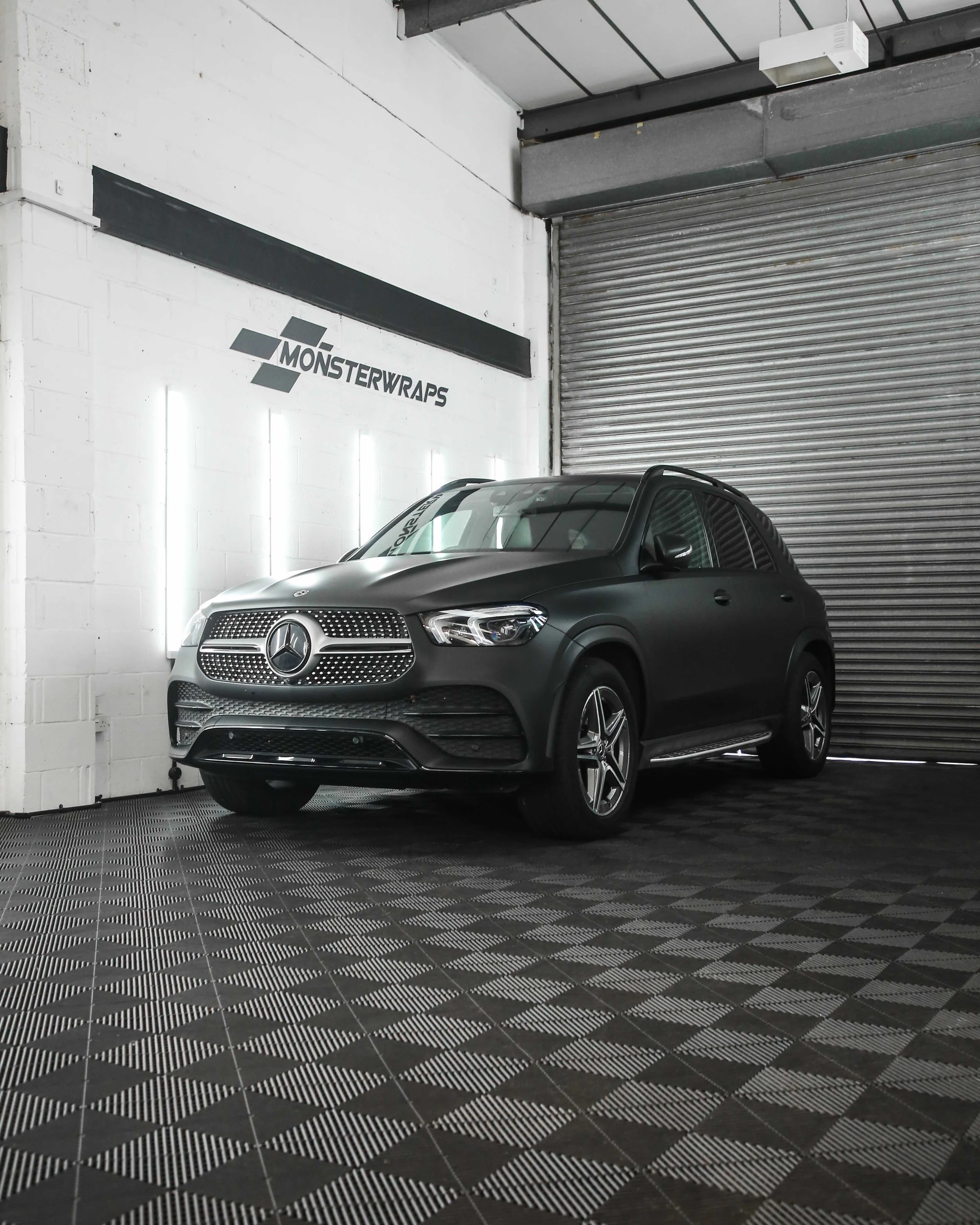 Mercedes GLE full external colour change vinyl wrap in 3M 2080 Matte Black