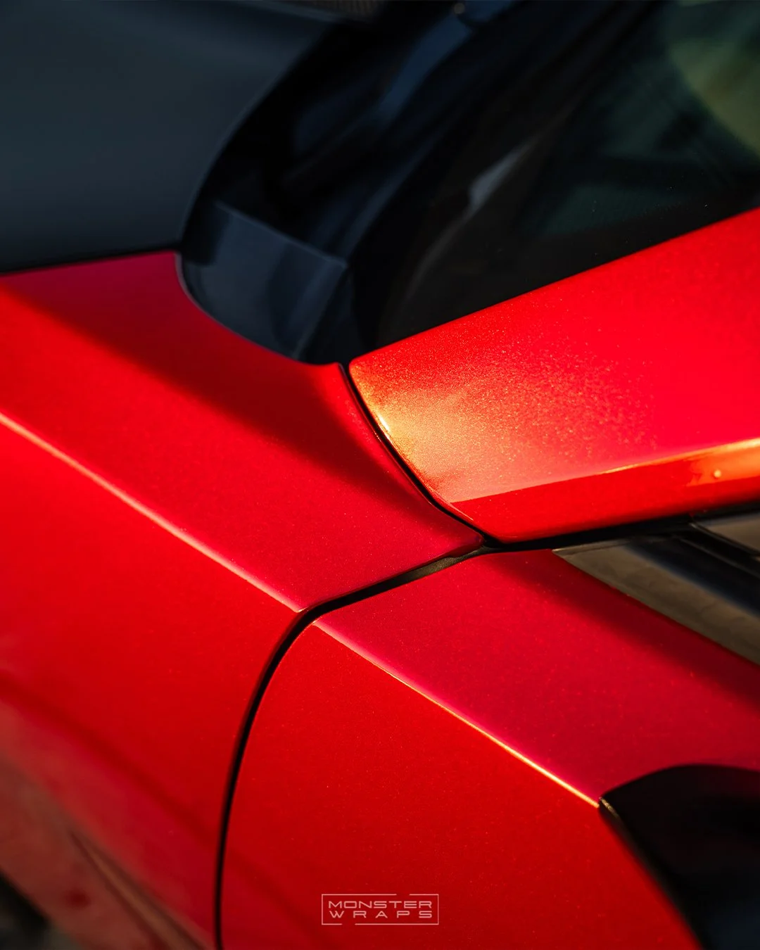 Chevrolet Camaro ZL1 1LE full colour change vinyl wrap Oracal 970 Gloss Luscious Lips custom designed printed door shut jams