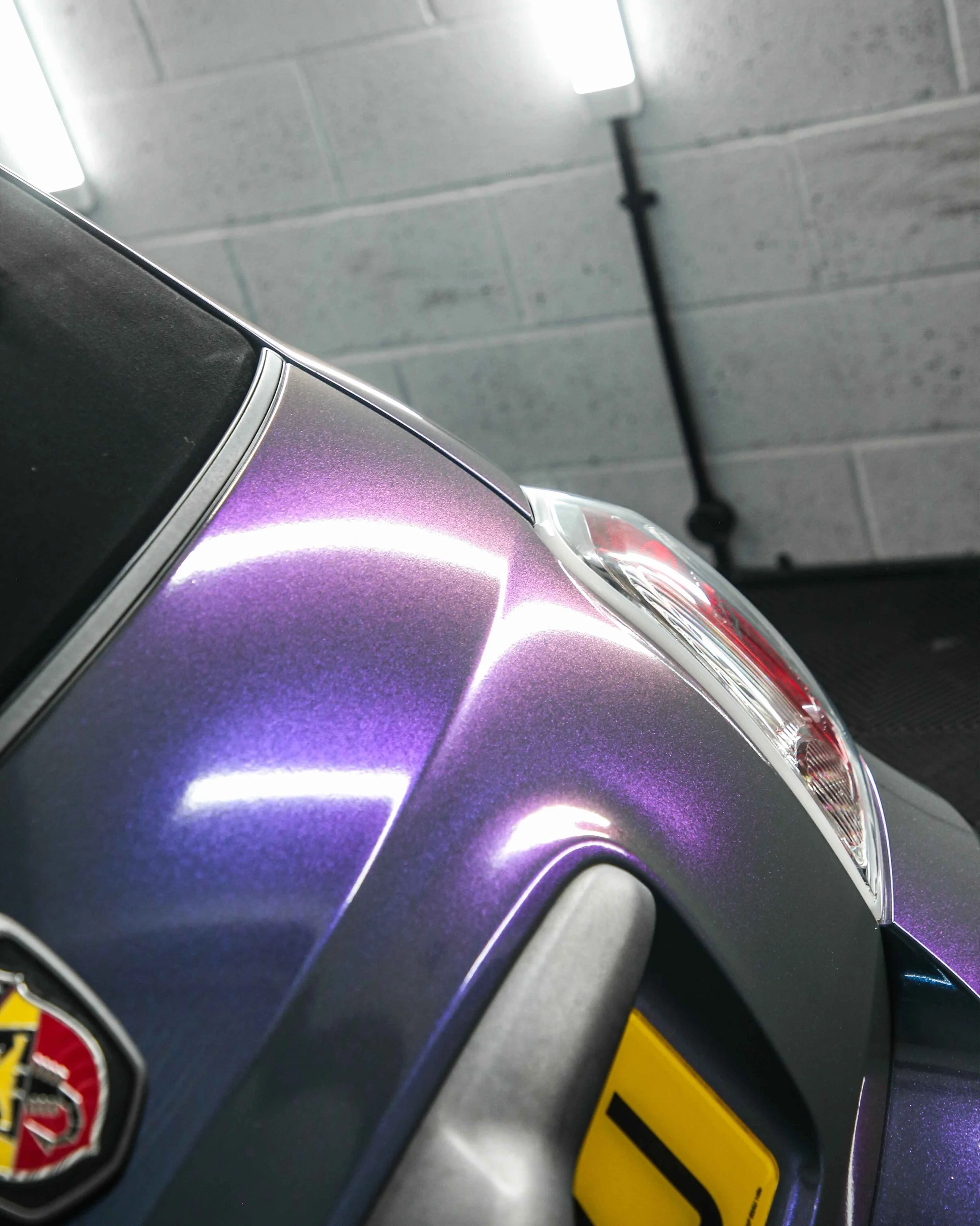 Abarth 595 full wrap in Gloss Flip Chameleon Gloss