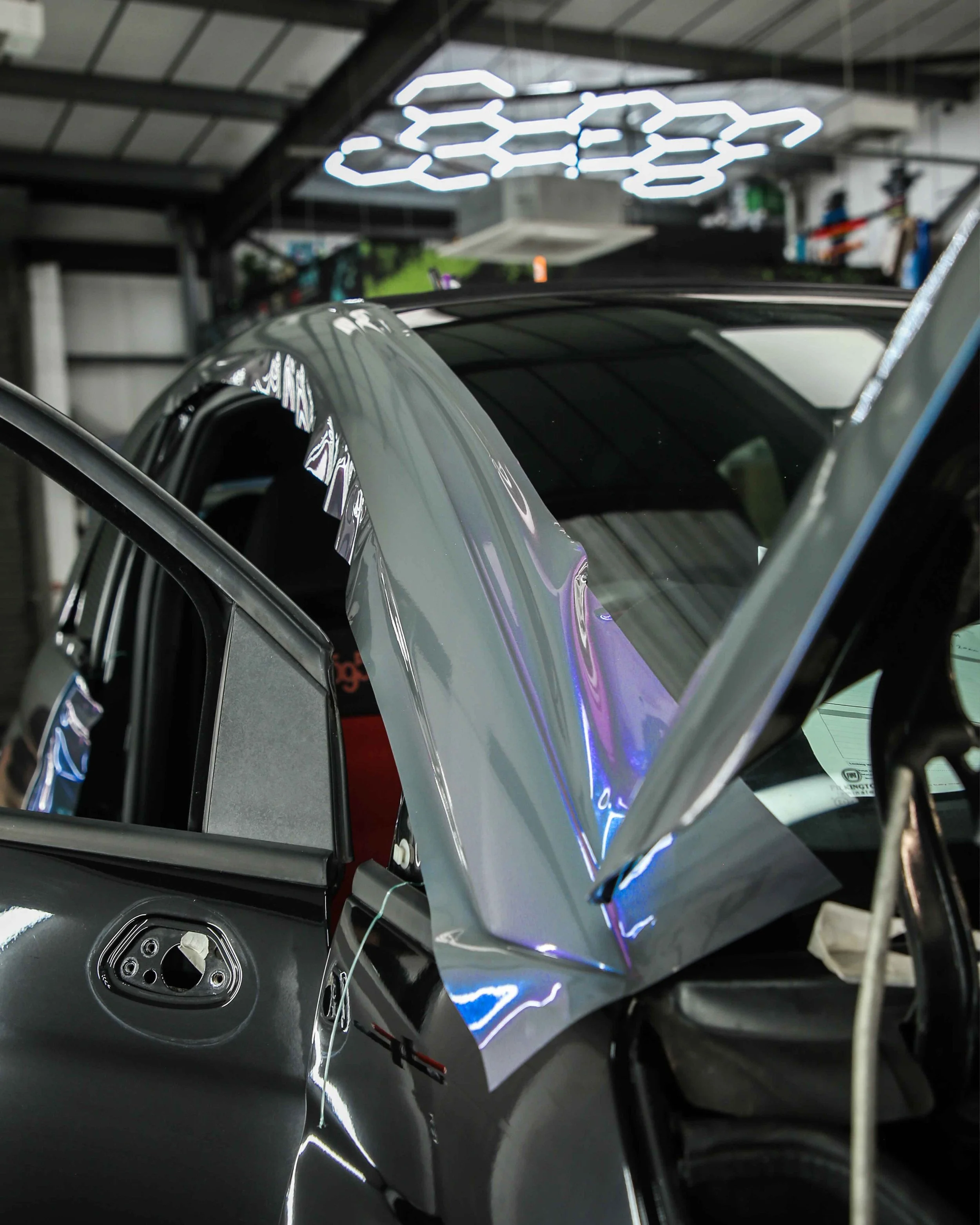 Abarth 595 full wrap in Gloss Flip Chameleon Gloss