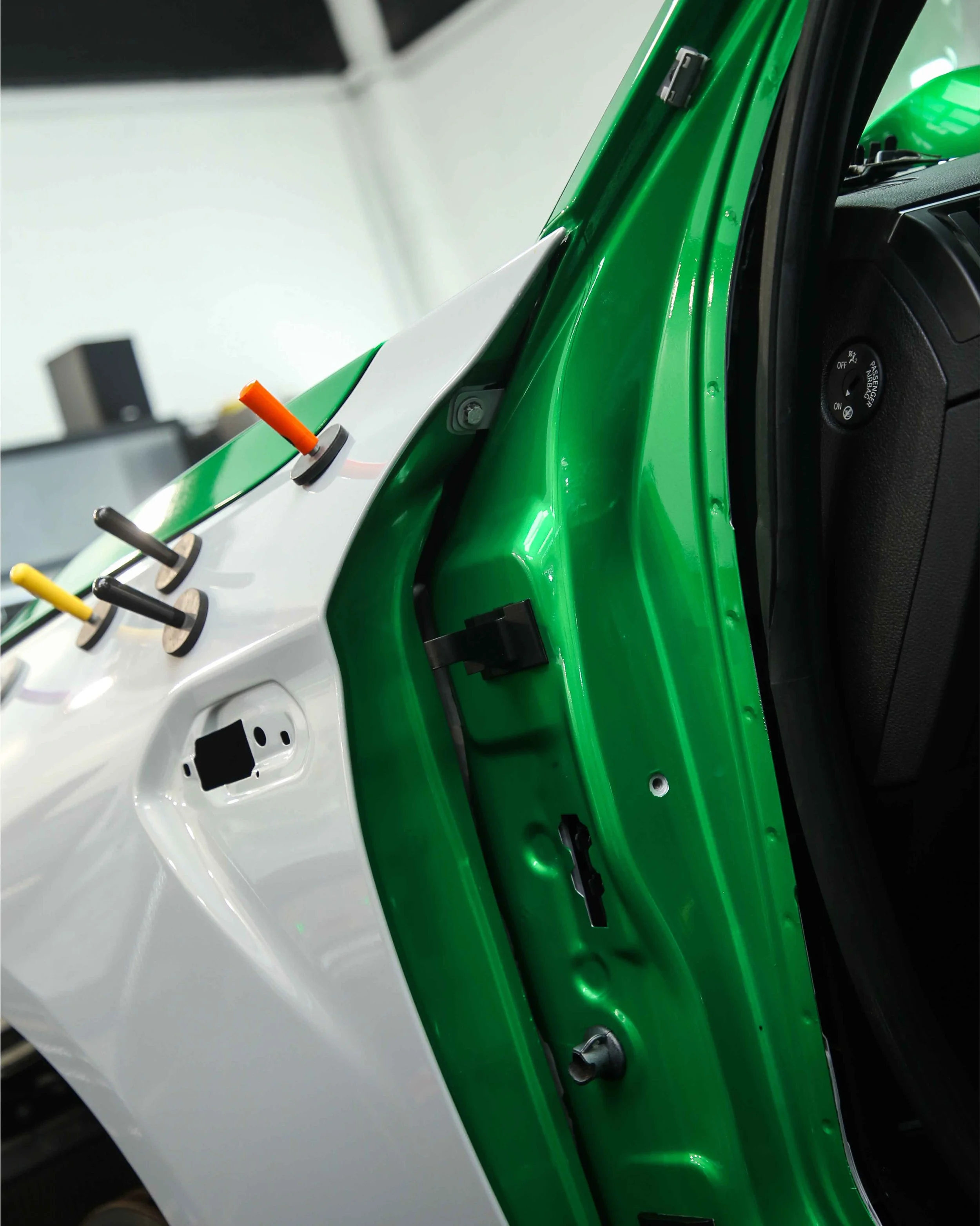 BMW M2 Competition F87 full colour change vinyl wrap in 3M Gloss Green Envy