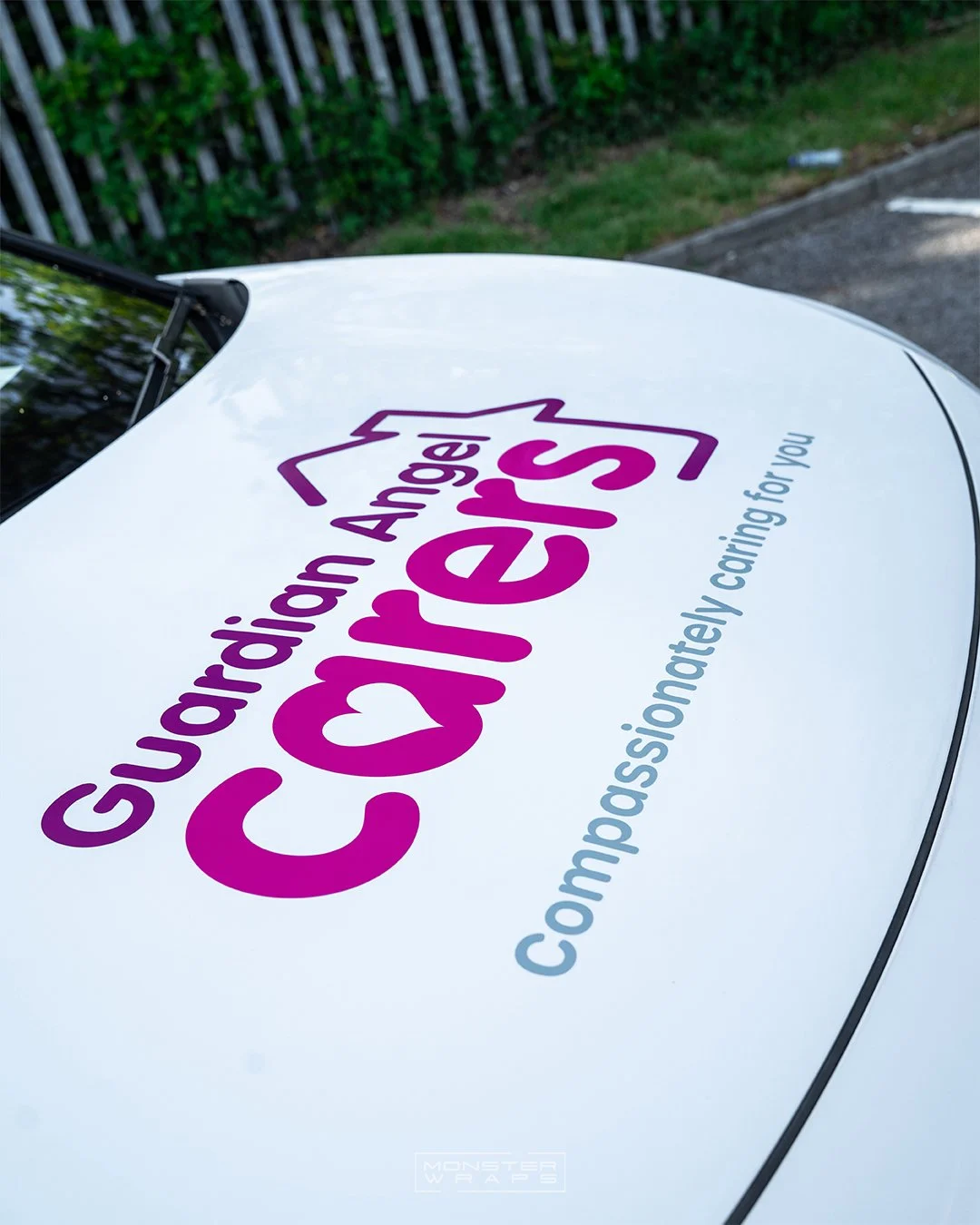 GA Carers VW Volkswagen ID.5 estate commercial branded printed sign-writing wrap