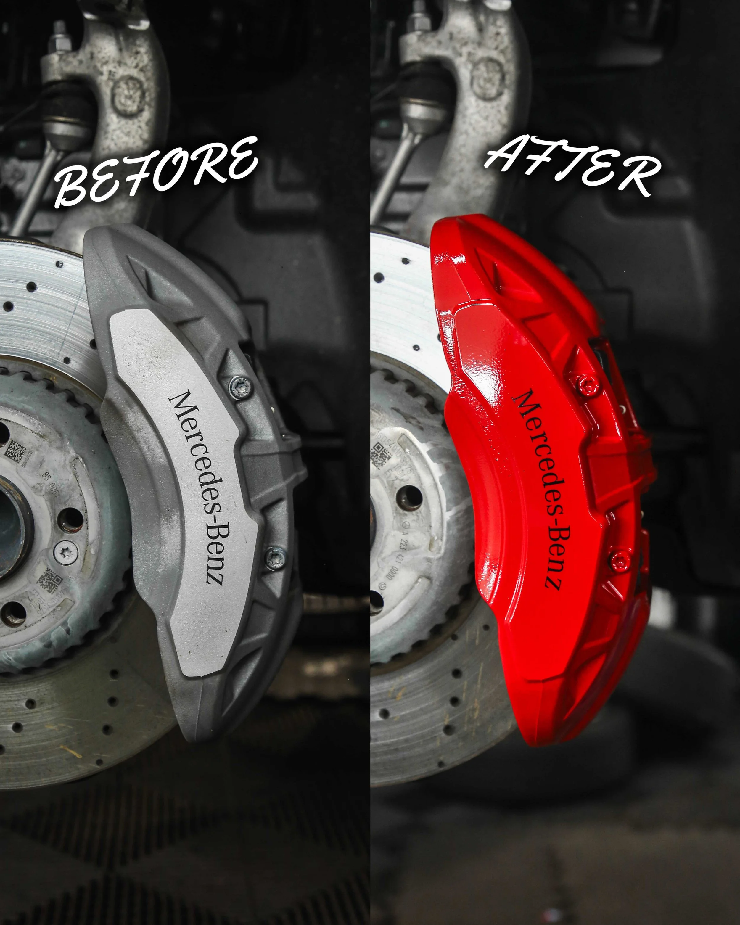 Merc C300d - Dechrome + Calipers - 13.jpg