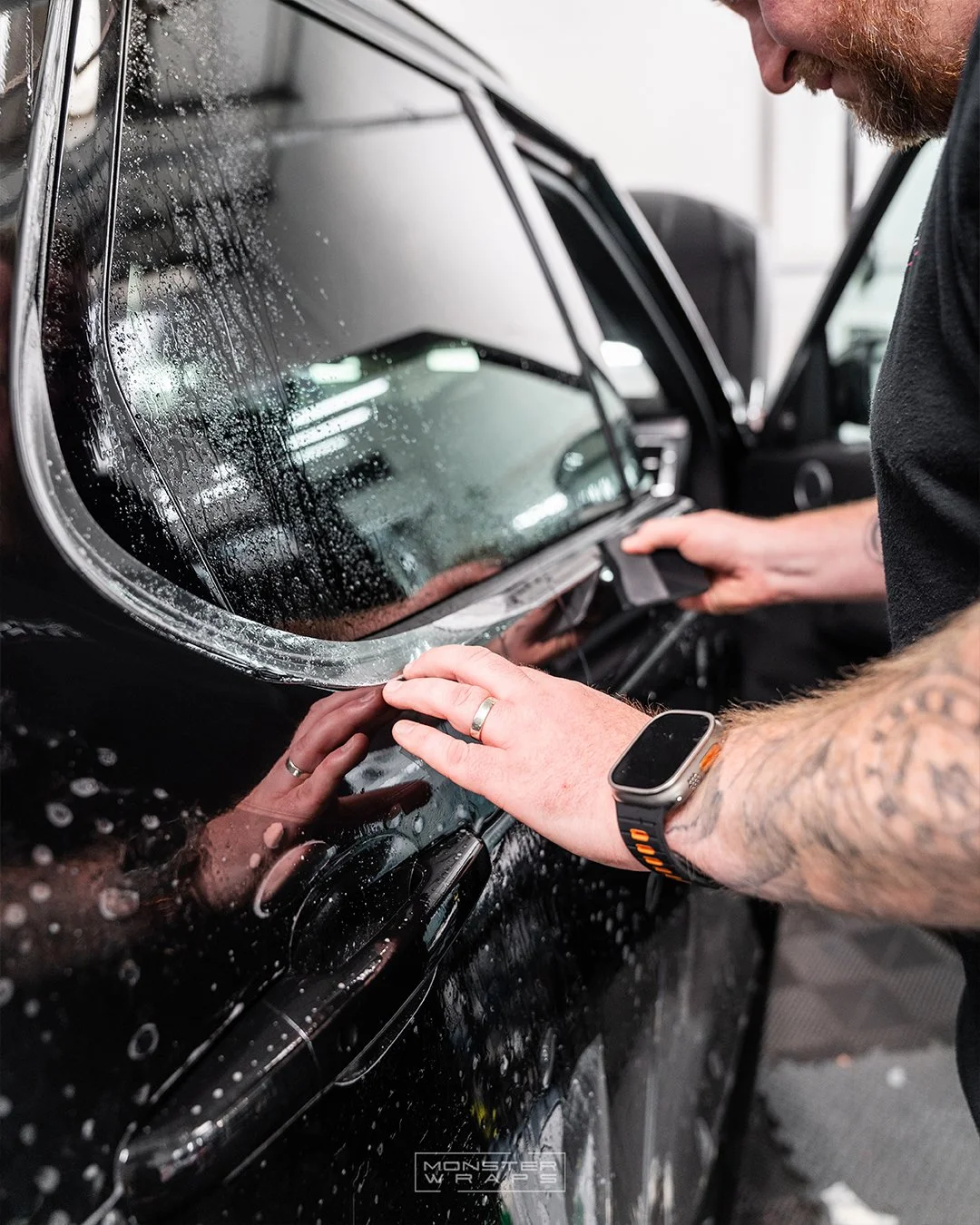 Land Rovery Discovery Disco 5 full-body gloss paint protection film PPF installation