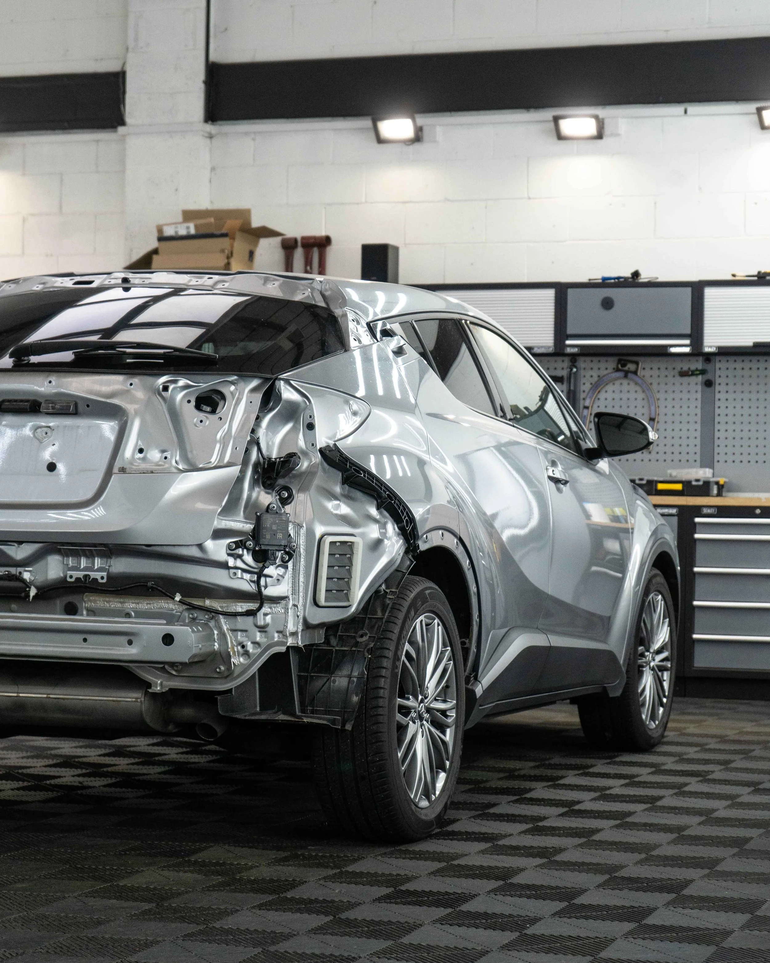 Toyota C-HR full colour change vinyl wrap using Oracal Gloss Night Blue Metallic