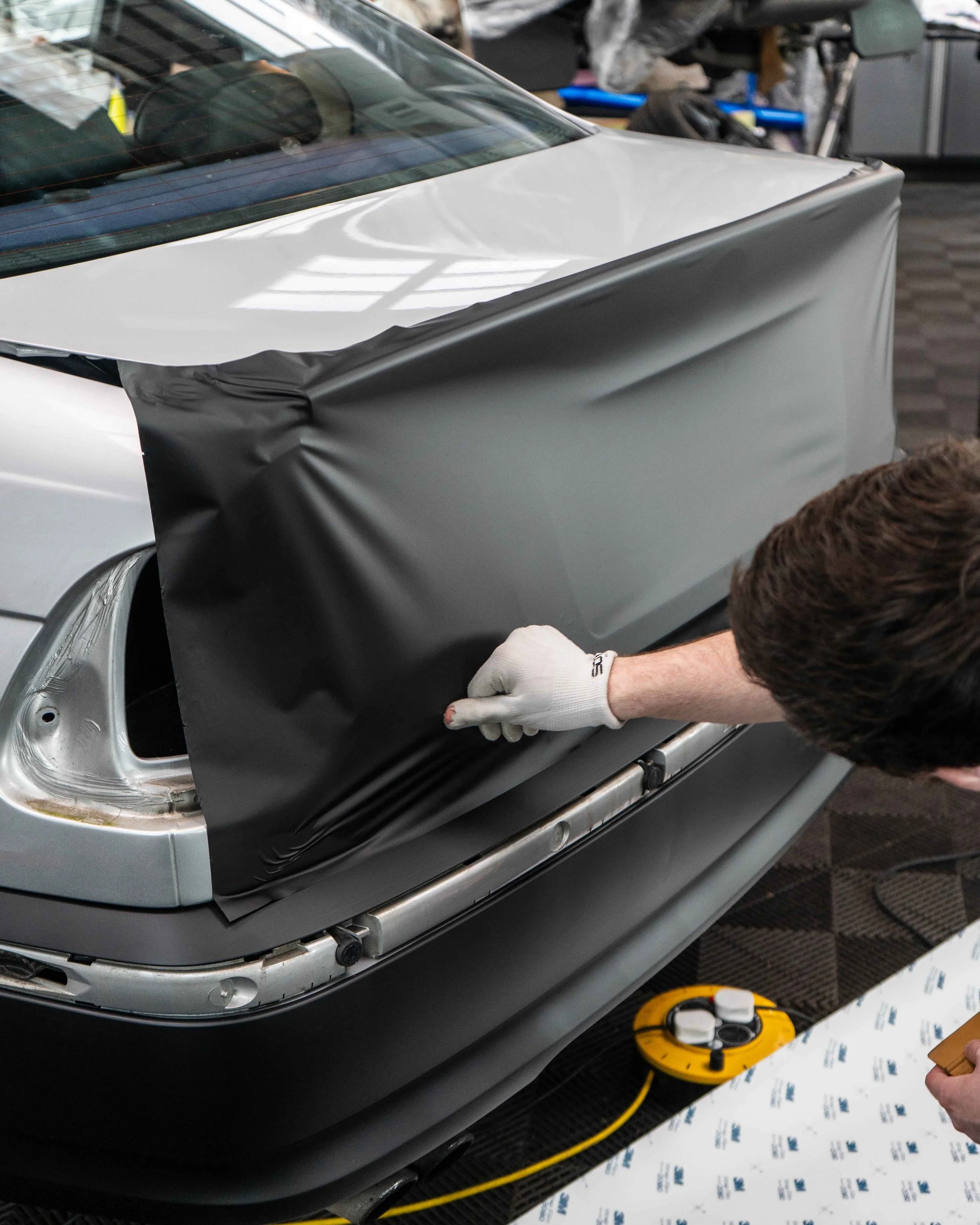 BMW 330i E46 full vinyl wrap in 3M Matte Dead Black