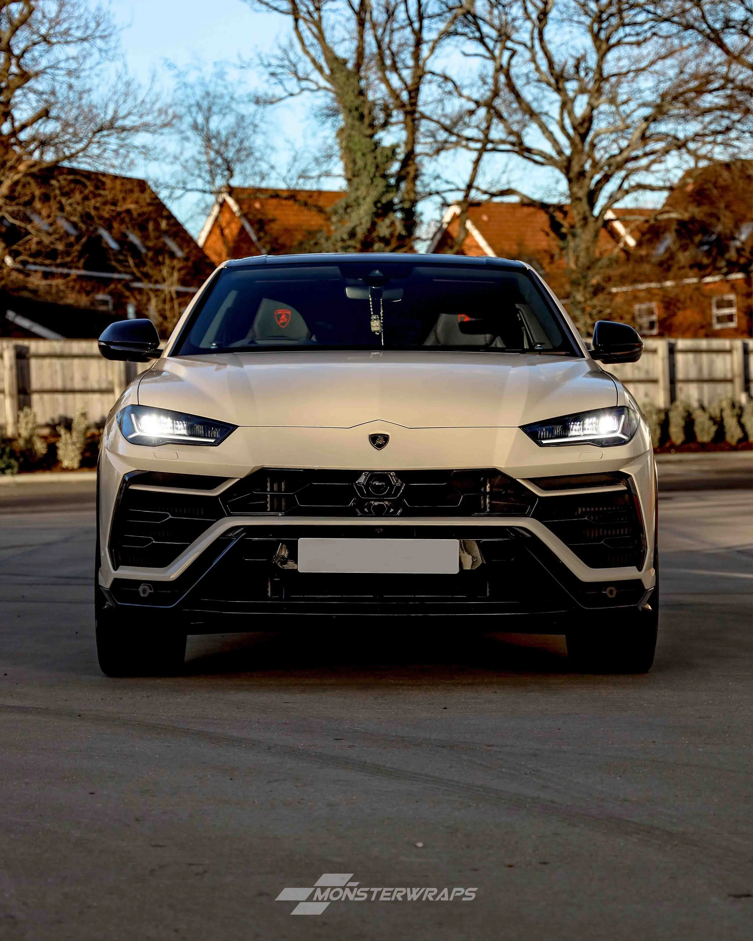 Lamborghini Urus full colour change wrap including door shuts and returns in 3M 2080 Gloss Ivory