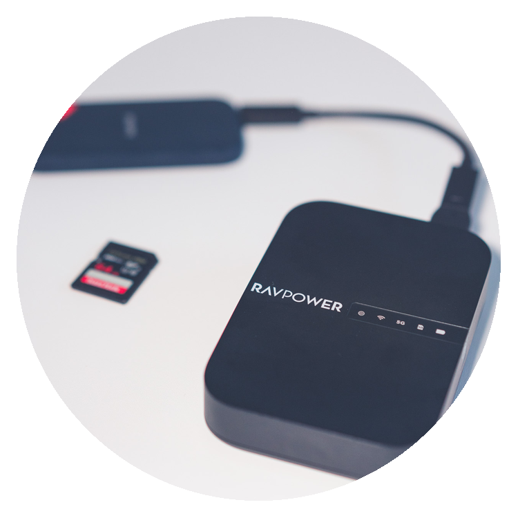 Travel SD Card Backup Solution