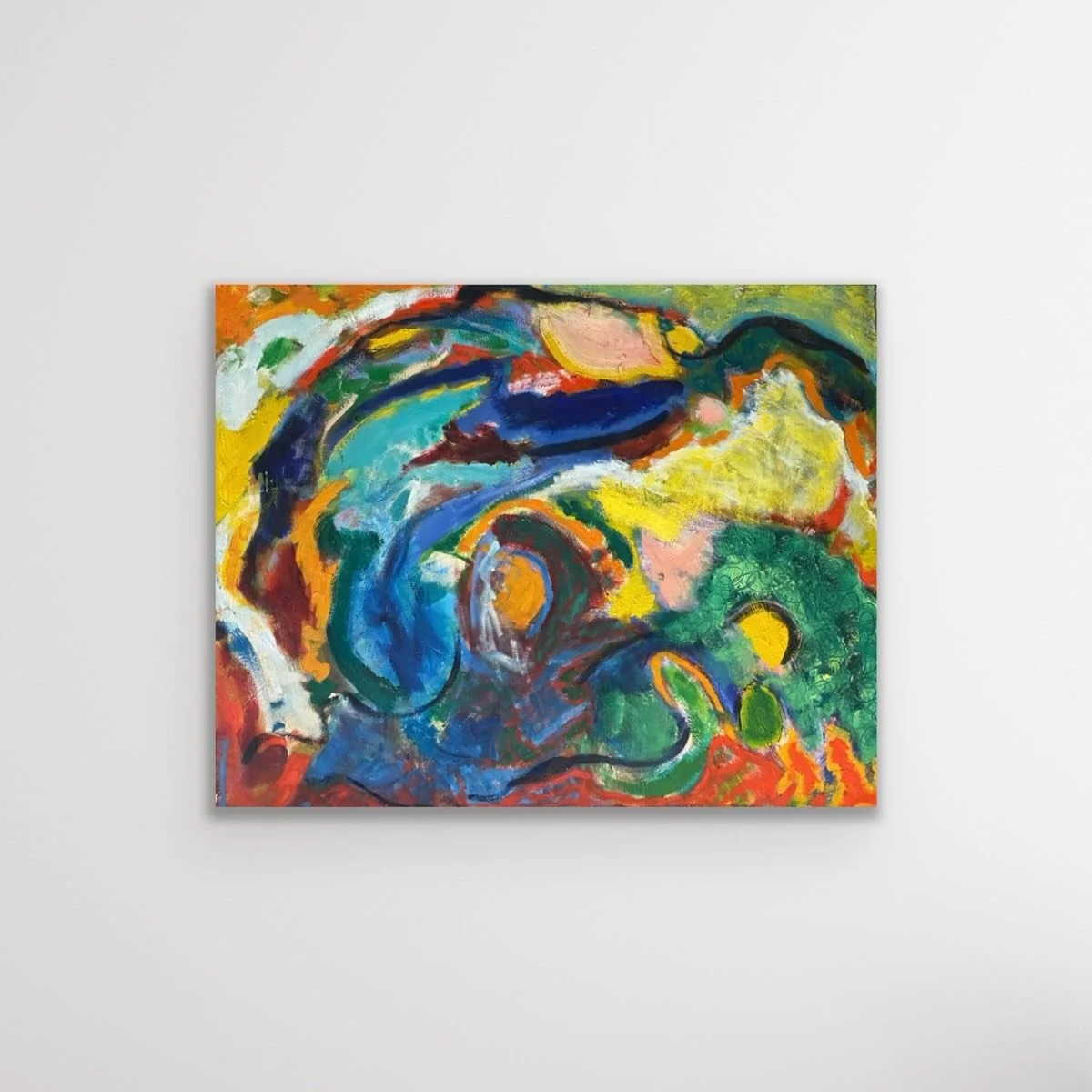 This painting is by my beautiful brother Mark, my biggest inspiration in art, and one of the greatest inspirations in my life. This is one of his smaller paintings, and even this is over a metre, he liked to paint brave, big and bold, and had a deep 