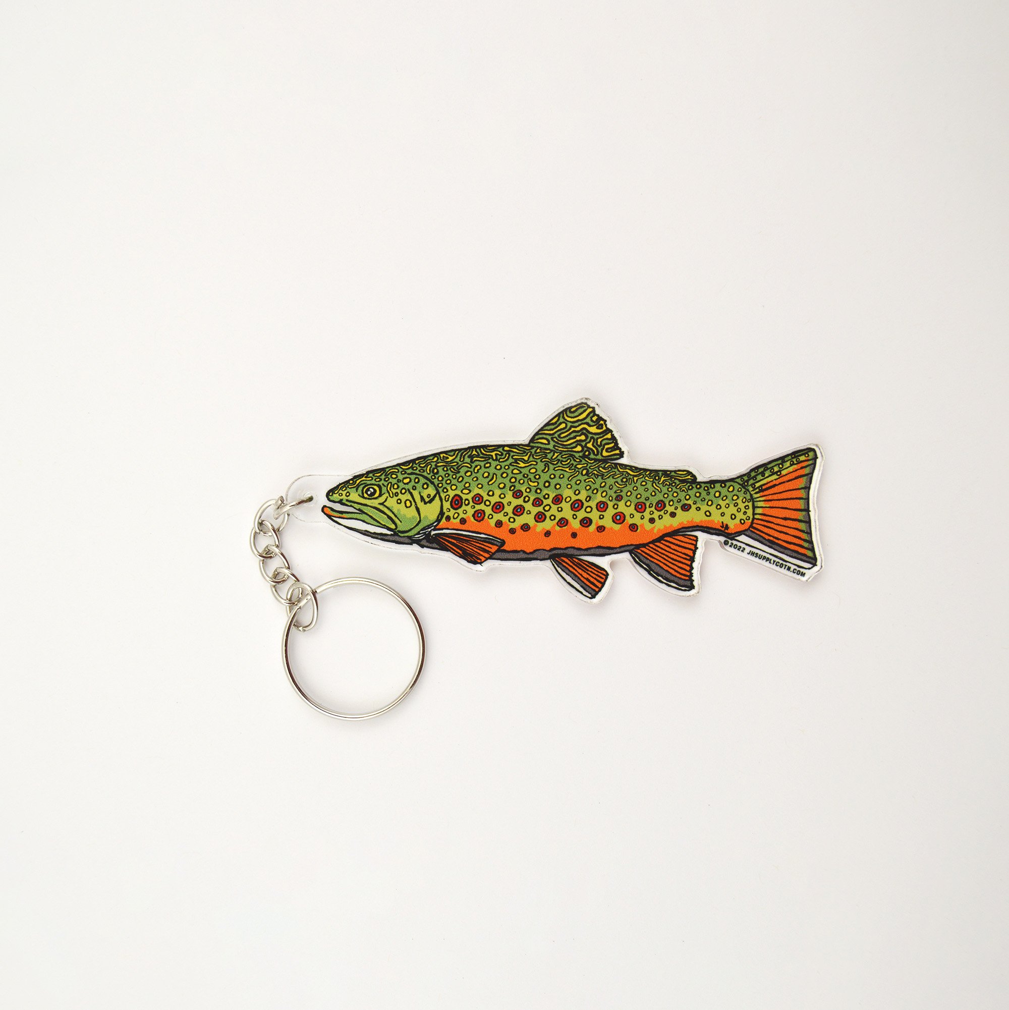 Brook Trout Acrylic Keychain