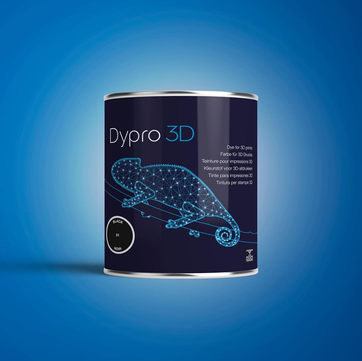 Following their colourful success, Dypro are literally taking their range into another dimension... With 3D printing on the rise, Dypro releases its first dye for the new generation of 3D printers.

We were commissioned to create a new 3D pack design