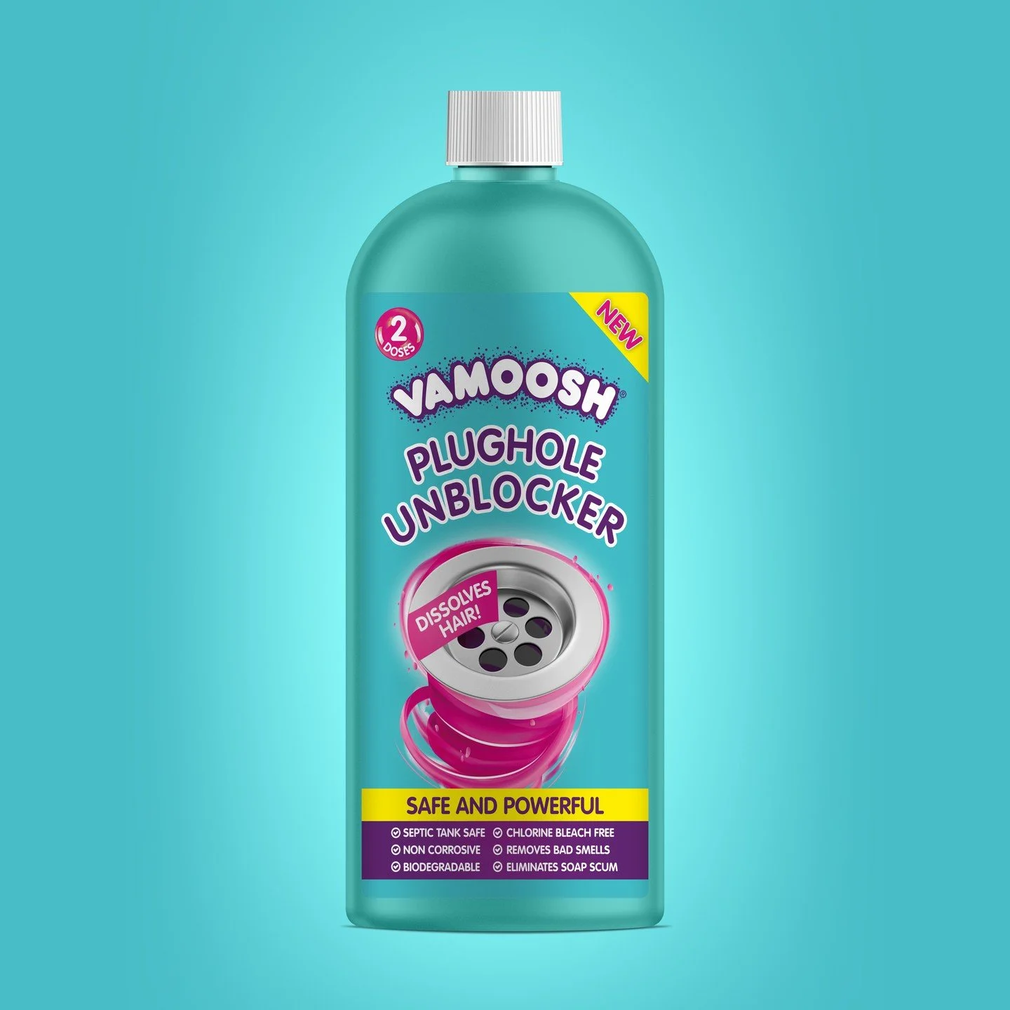 Our packaging design continues...
We are happy to announce that Vamoosh have just released another great new product 'Plughole Unblocker'.

For all your packaging design requirements - contact us today:
01234 303872 | studio@cosanostradesign.com

@va