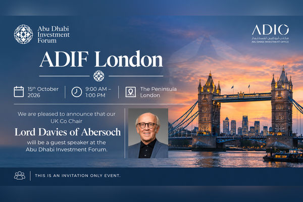 Abu Dhabi Investment Forum - London 2026