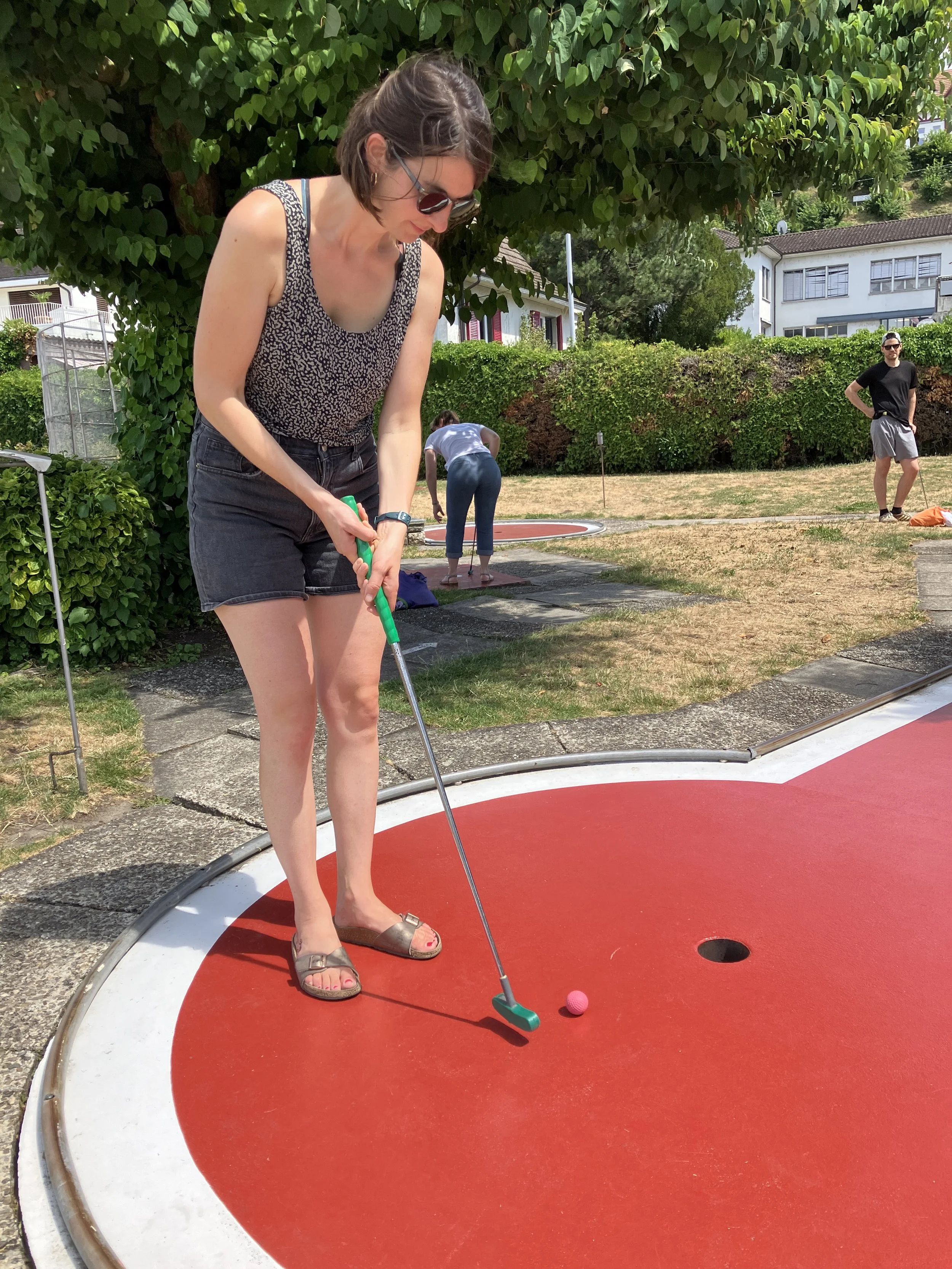 Beim Minigolf