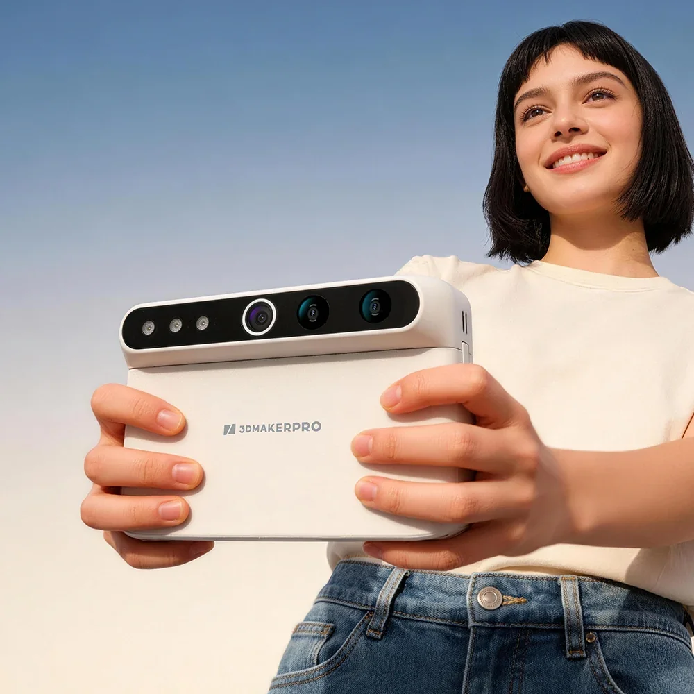 The Turtle 3D Scanner in the hands of a model