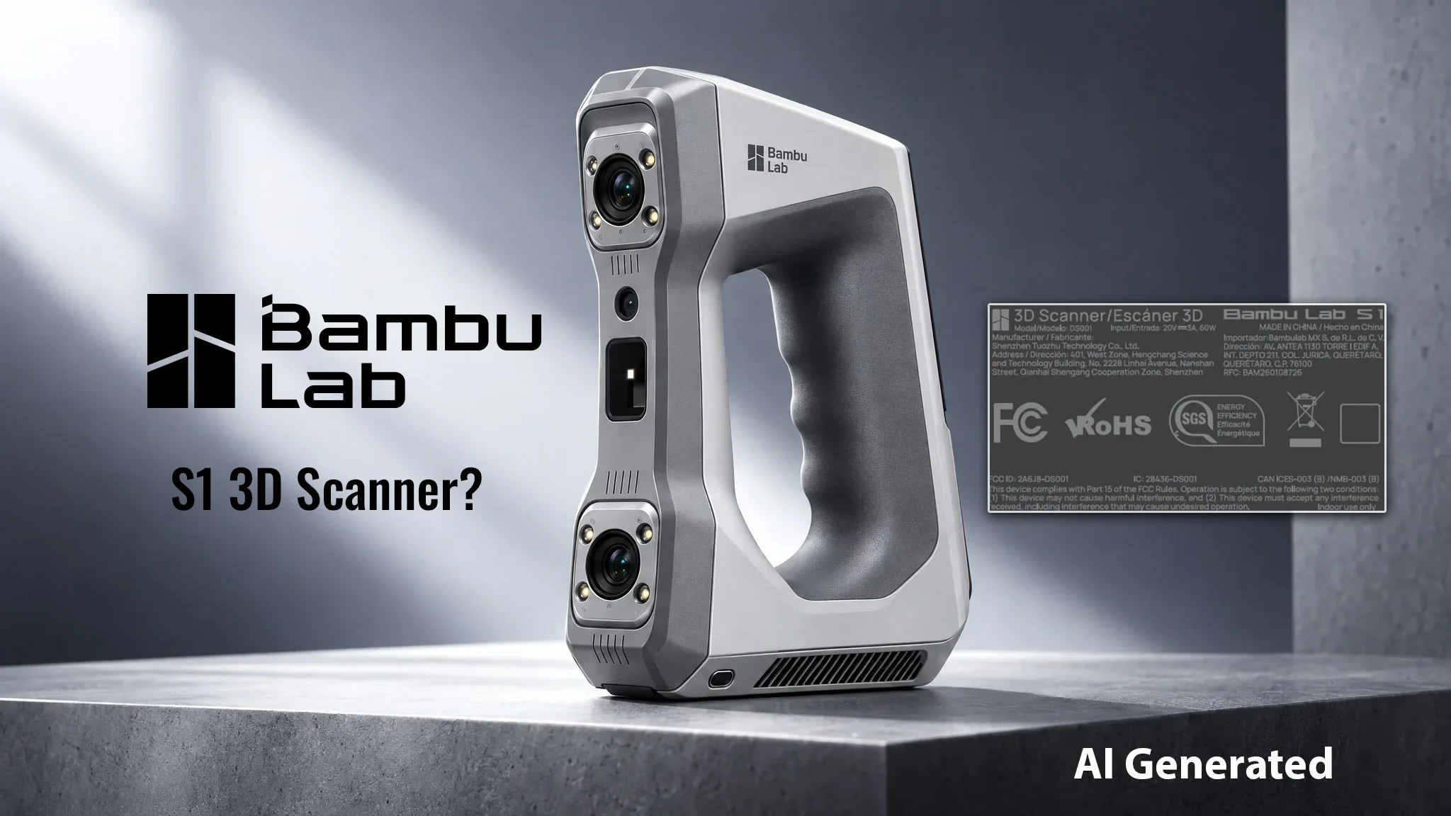 Bambu Lab's third generation: H3C, P3C, X2D Pro, AMS 3 and the S1 3D scanner