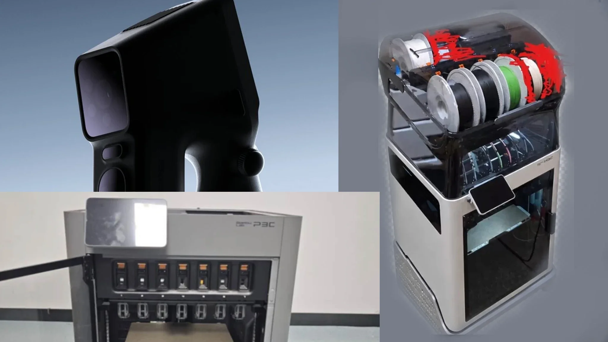 Bambu Lab's third generation: H3C, P3C, X2D Pro, AMS 3 and the S1 3D scanner