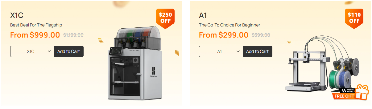 Bambu Lab Black Friday 2024: Up to $250 Off 3D Printers & New Product ...