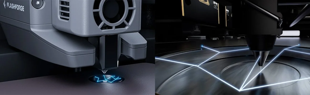 The two different tool changers use same type of calibration