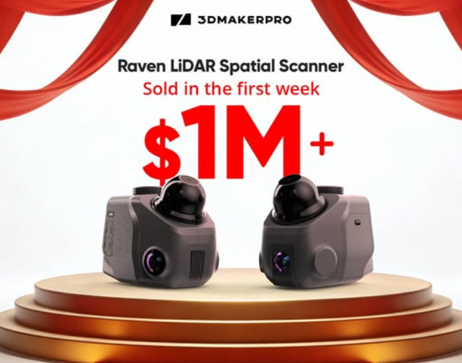 3DmakerPro celebrating $1million in sold units first week.