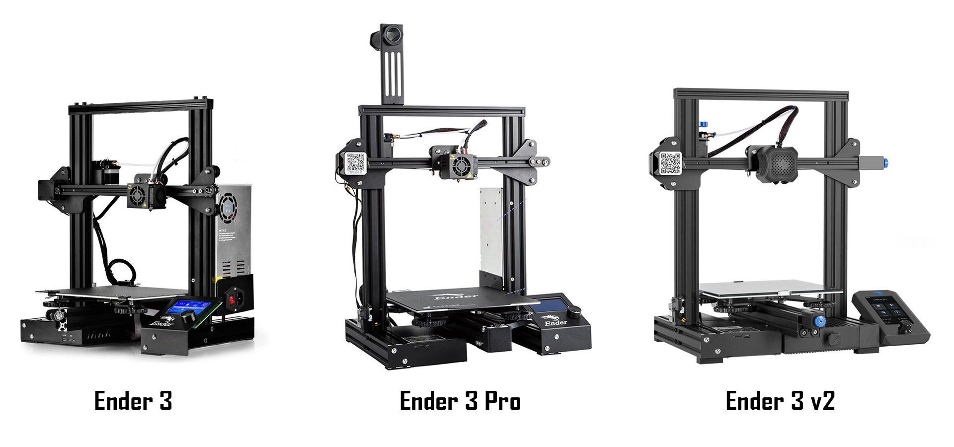 Comparison: Creality3D Ender-3 vs Ender-3 V2