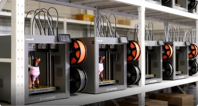 flashforge Creator 5 print farm setup