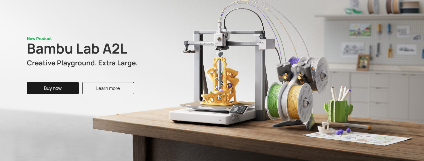 Bambu Lab A2L large format open 3D printer on sale for Black Friday 2026