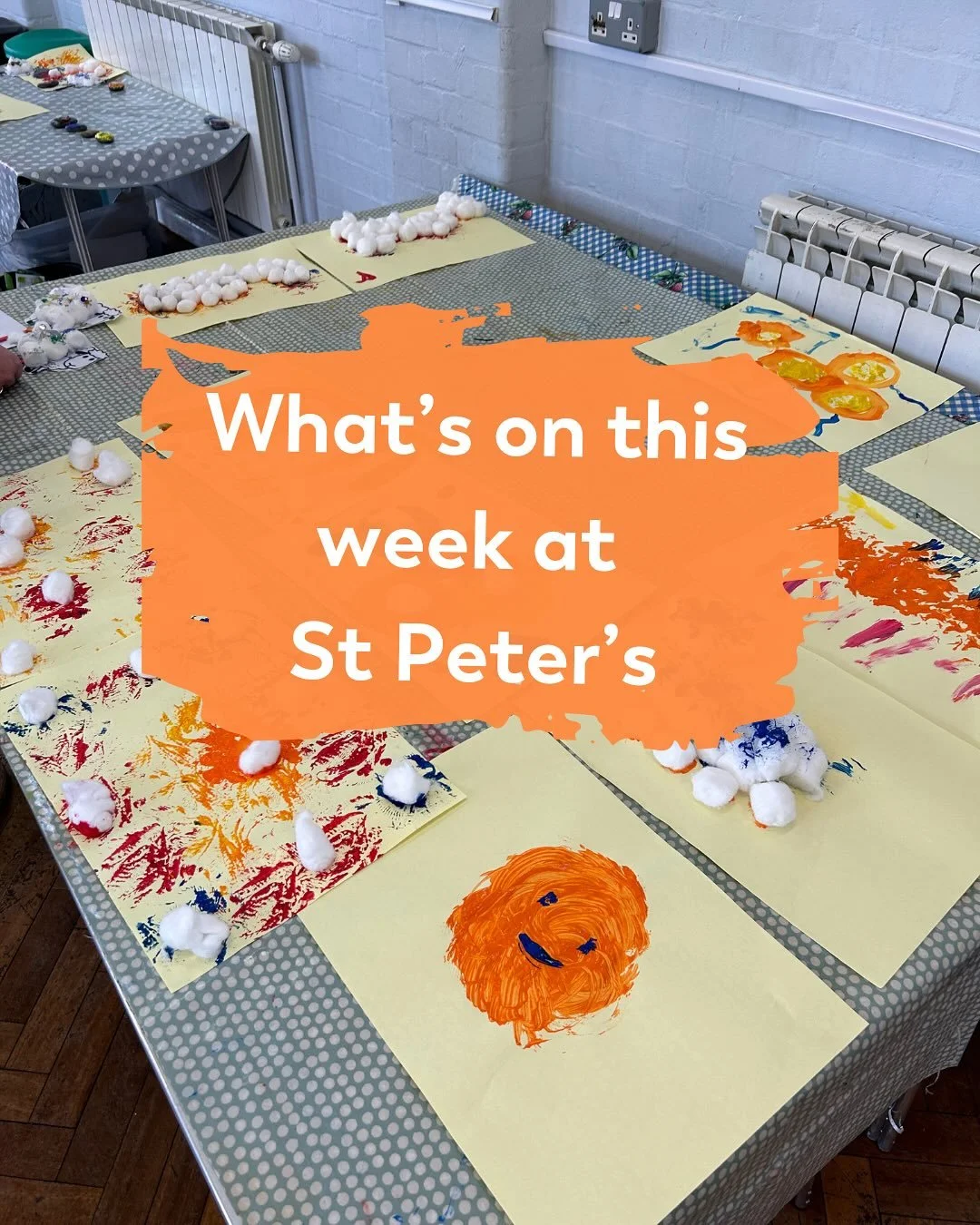 Here&rsquo;s what&rsquo;s on this week at St Peter&rsquo;s.

There is no 4pm service at The Hub this week as we will be celebrating the ordination of Sue at Guildford Cathedral.