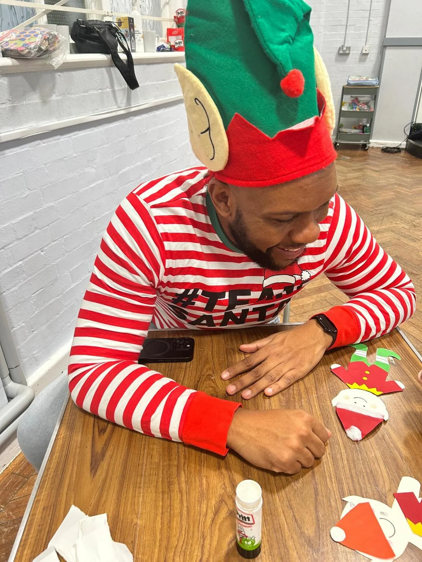 Happy birthday to Head-Elf Daniel! Working hard at the Allsorts Toddler Group Christmas party today! 🎄🎉