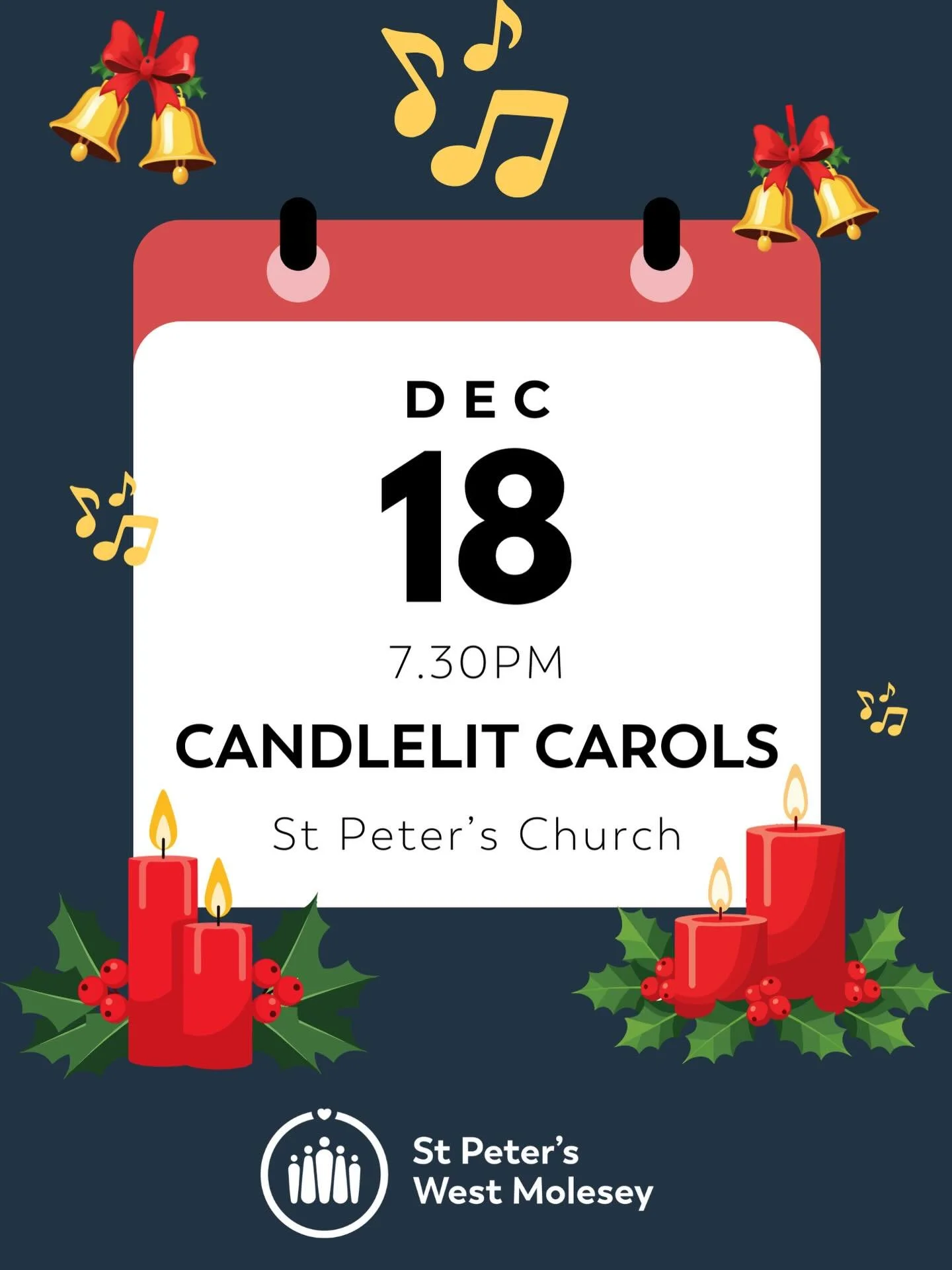🎶 Carols by Candlelight is tonight! 🕯️

✨ A beautiful service of traditional carols set in our historic building, lit by festive candles.

Everyone is welcome to come along to any of our services, whether you normally come to church or not. There i