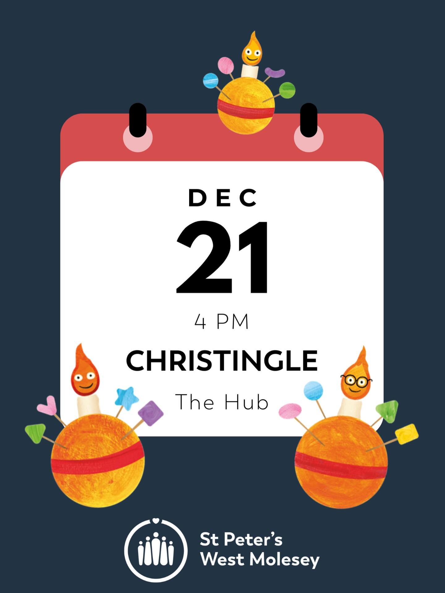 It&rsquo;s Christingle time! 🍊🕯️🍬

Join us at 4pm on Sunday at the St Peter&rsquo;s Community &amp; Youth Hub, Ray Road. We&rsquo;ll be making Christingles with oranges, candles and sweets (all items provided), singing carols, hearing the Christma