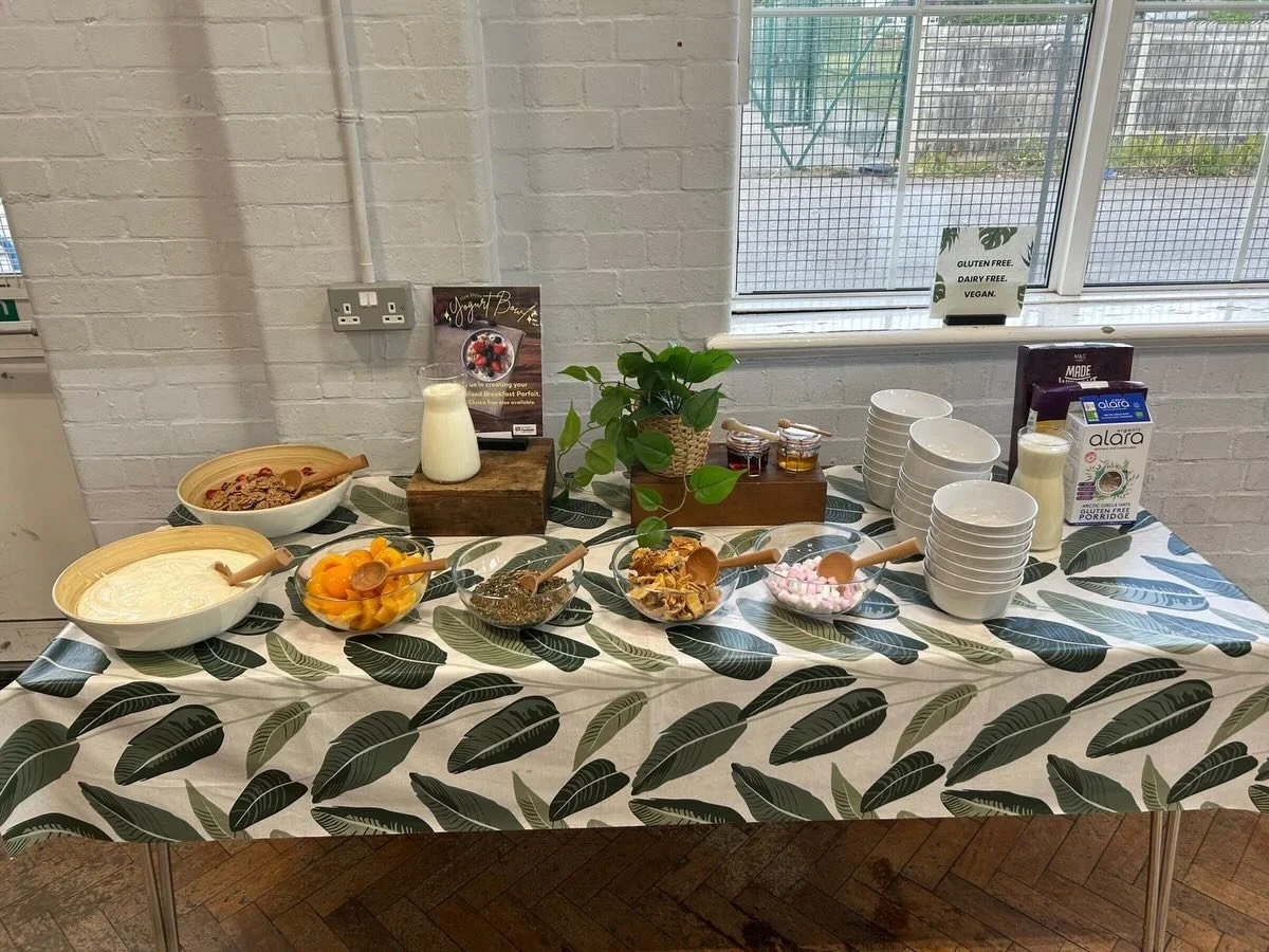 Delicious and healthy breakfast options this morning at the Community Breakfast