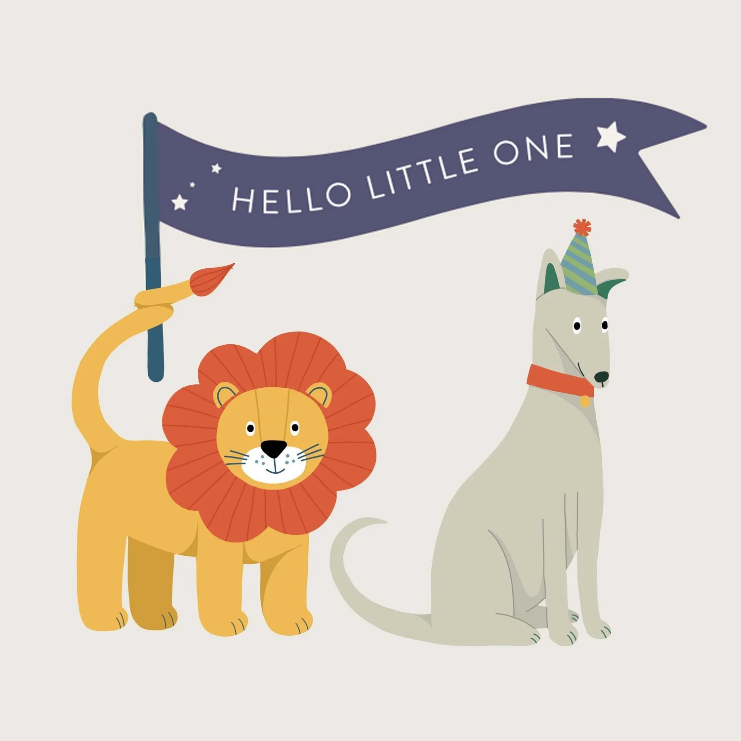 Illustrated product mockups for Royal Mint baby gift box designs.