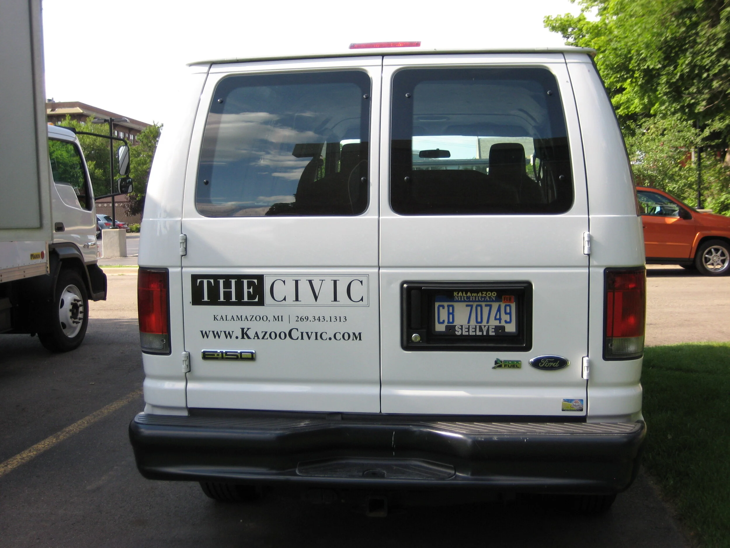 The Kalamazoo Civic Theatre: Van Decal (Rear View)