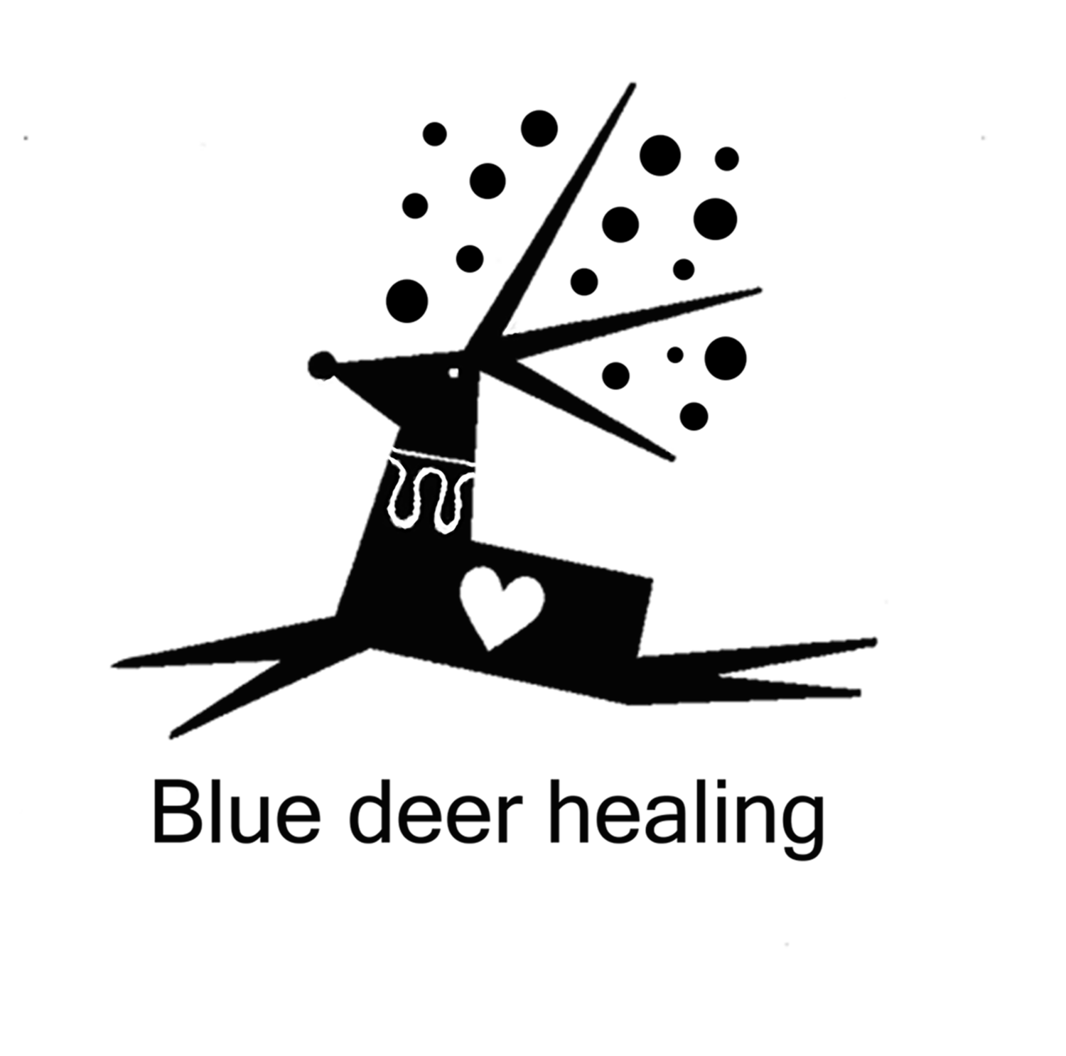 Blue deer healing