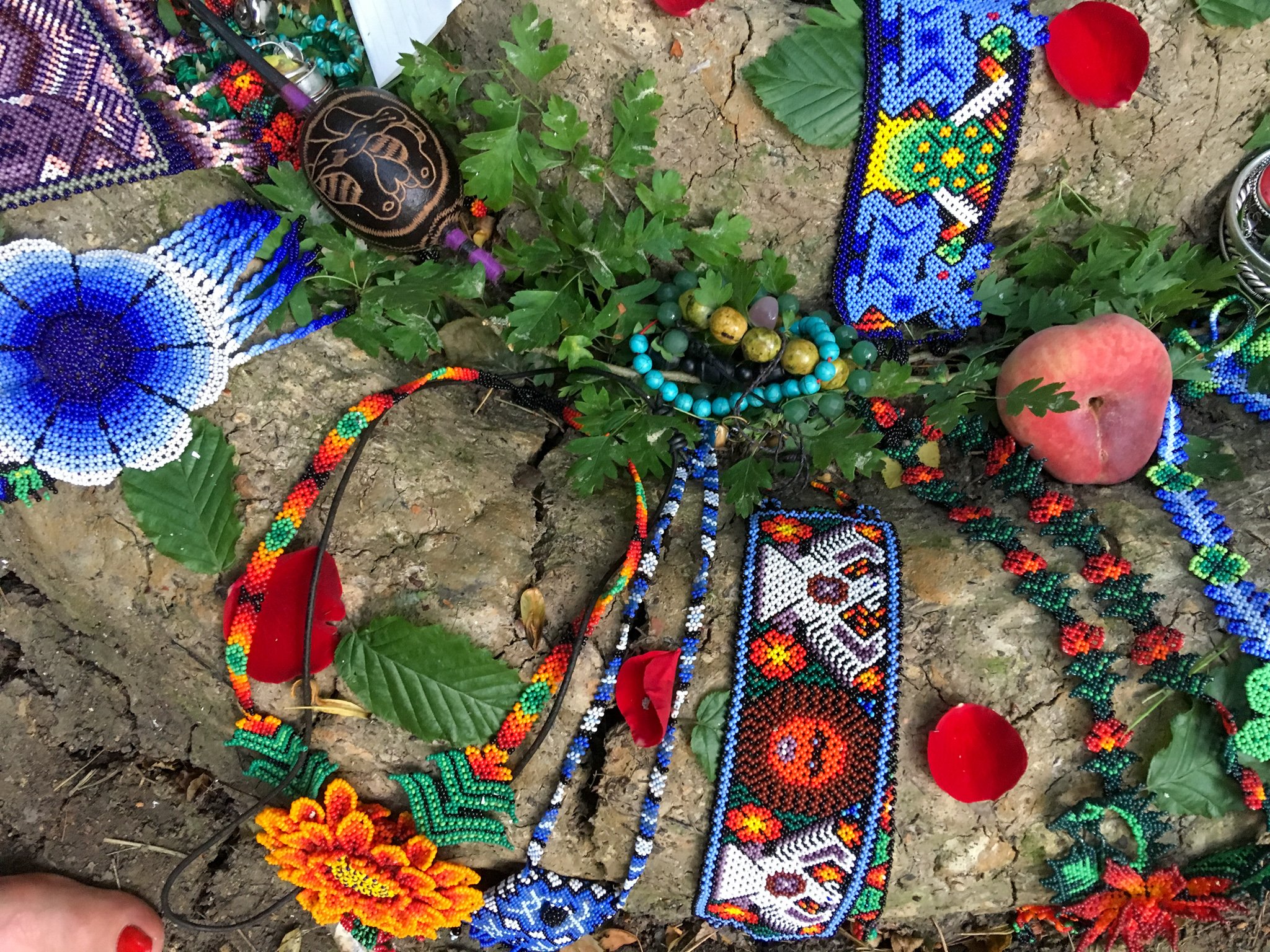Huichol Jewellery and offerings.jpg