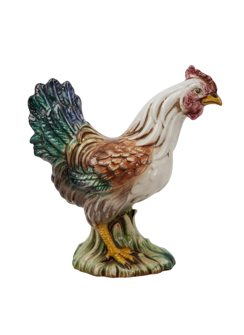 Gallina de mayolica italiana