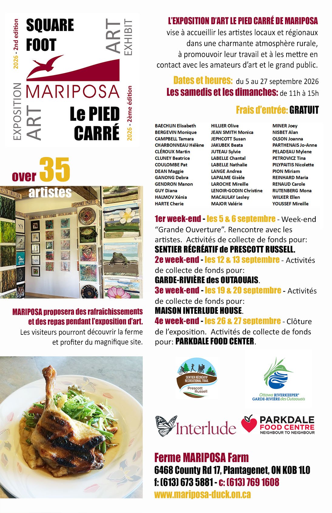 2e édition de l'exposition d’art Le Pied Carré