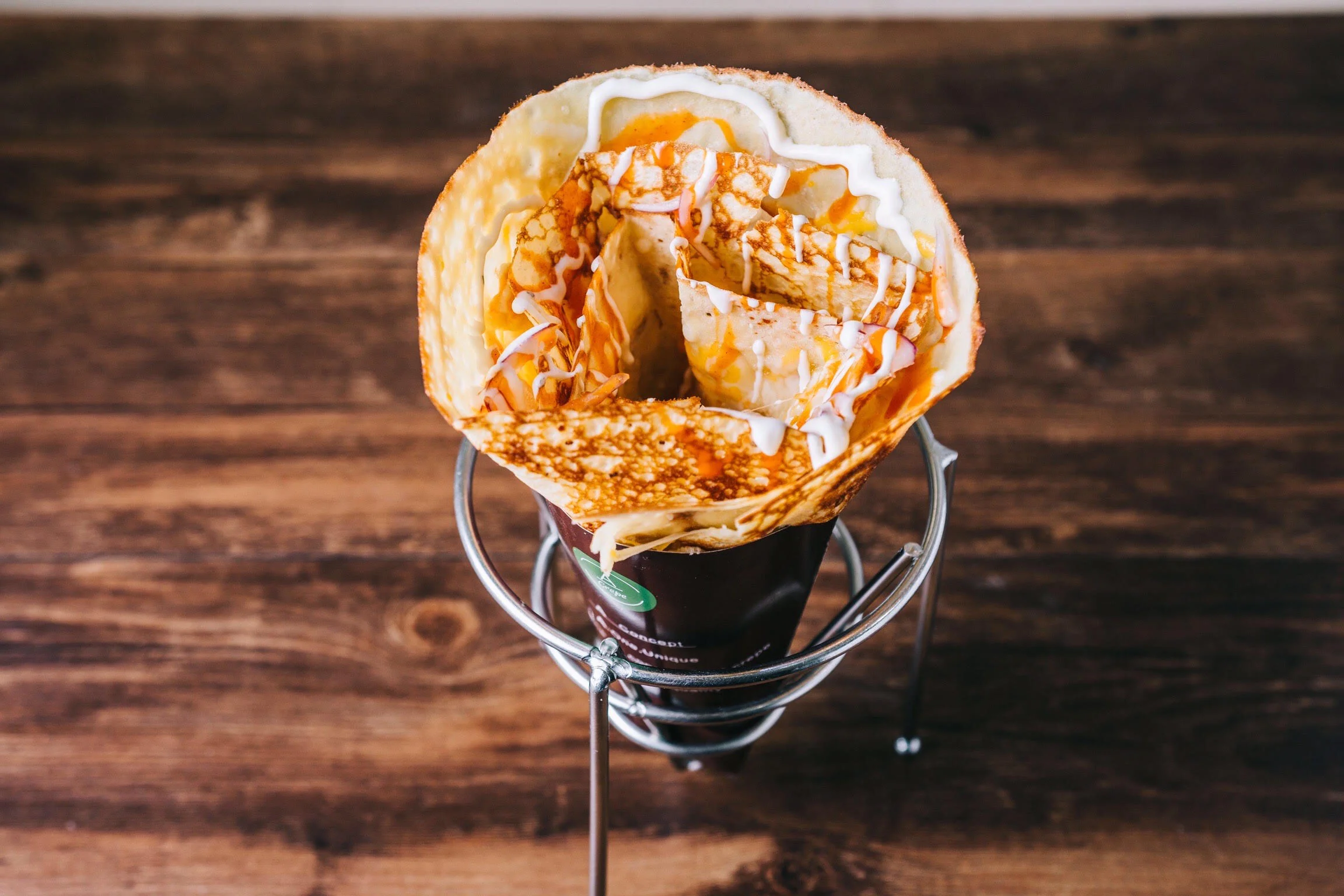 BBQ Chicken Pizza Crepe